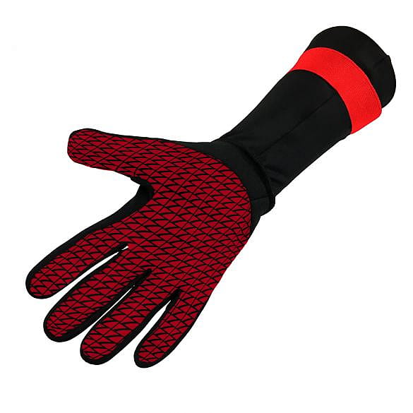 43020-Zone3-Neopreen-zwemhandschoenen-zwartrood-afbeelding-2