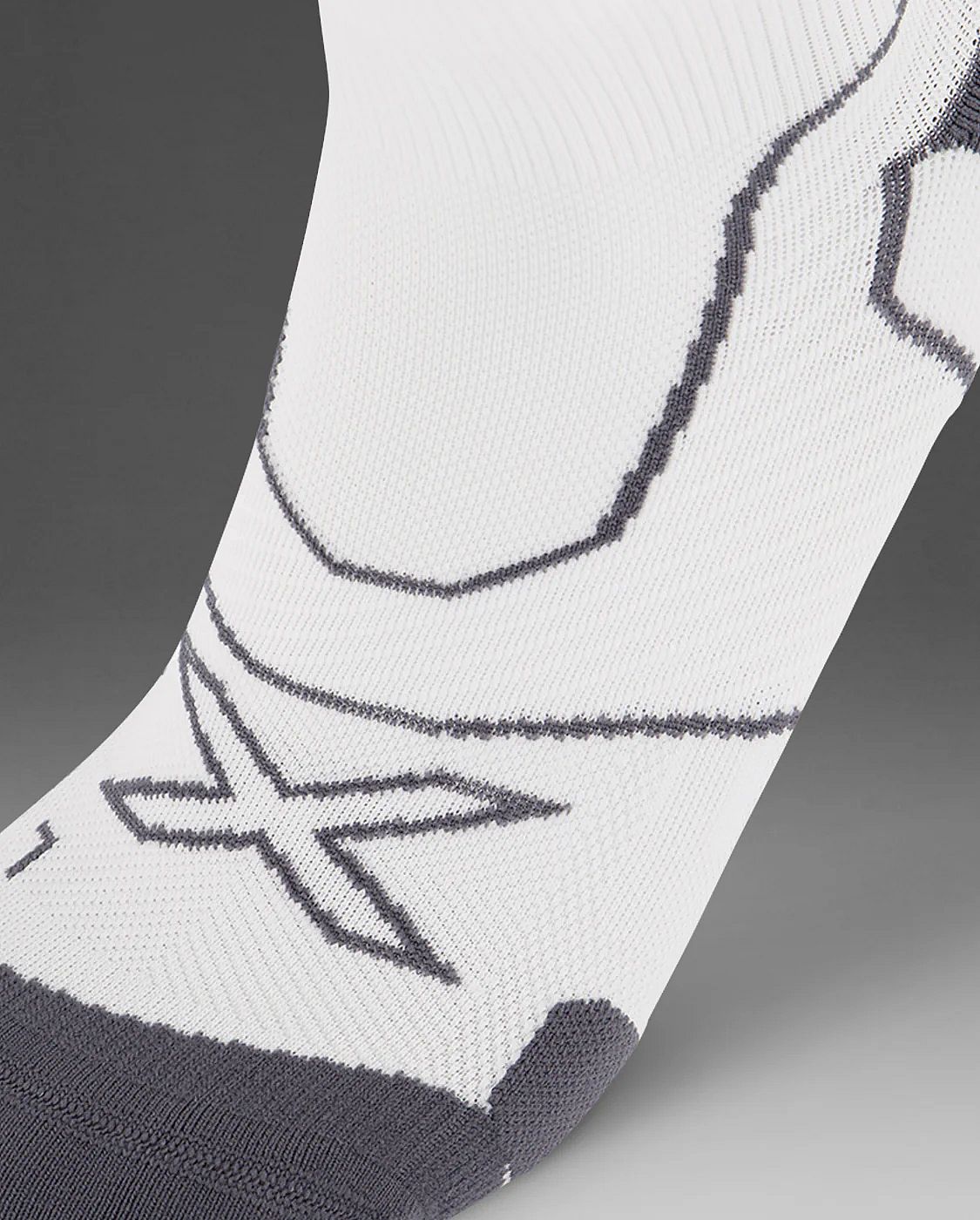 113850-2XU-Vectr-Cushion-14-Crew-hardloopsokken-WhiteGrey-unisex-afbeelding-3