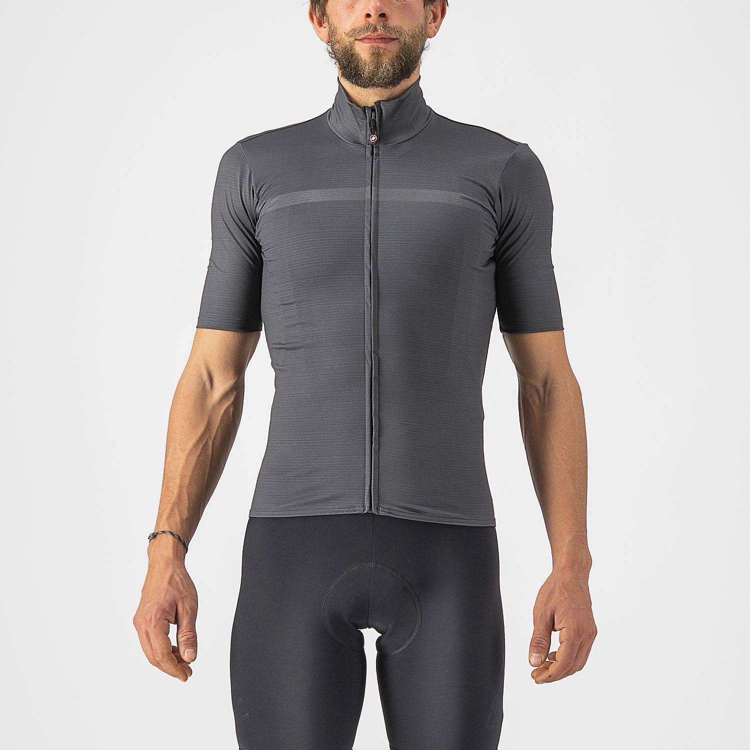 81612-Castelli-Pro-thermal-Mid-korte-mouw-fietsshirt-donkergrijs-heren-afbeelding-1