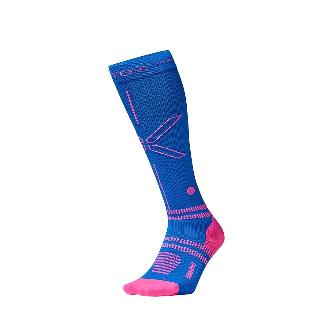 RUNTHSKW-7243-Stox-Running-Ultralight-Socks-blauwroze-dames-afbeelding-1