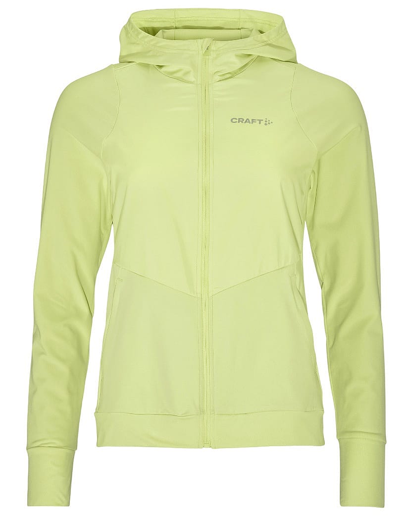 114913-Craft-ADV-Essence-Jersey-Hoodie-Jas-2-geel-dames-afbeelding-1