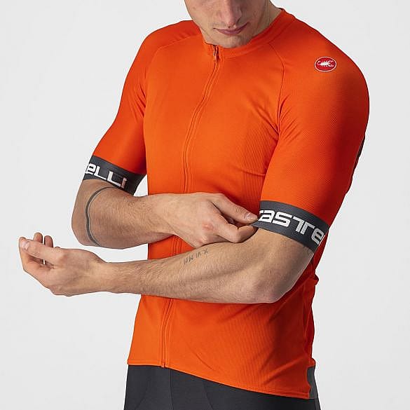 74664-Castelli-Entrata-VI-korte-mouw-fietsshirt-oranje-heren-afbeelding-3