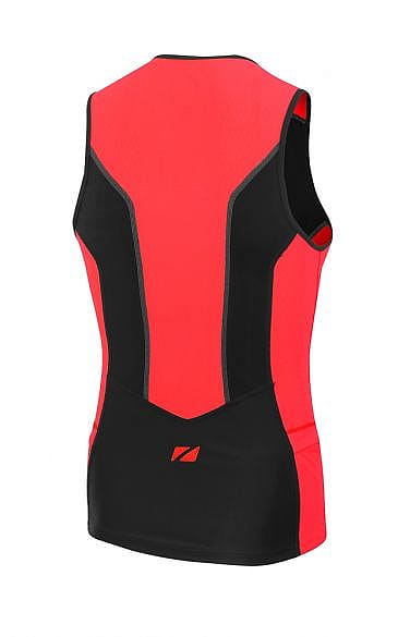 66119-Zone3-Aquaflo-plus-mouwloos-tri-top-zwartrood-heren-afbeelding-2