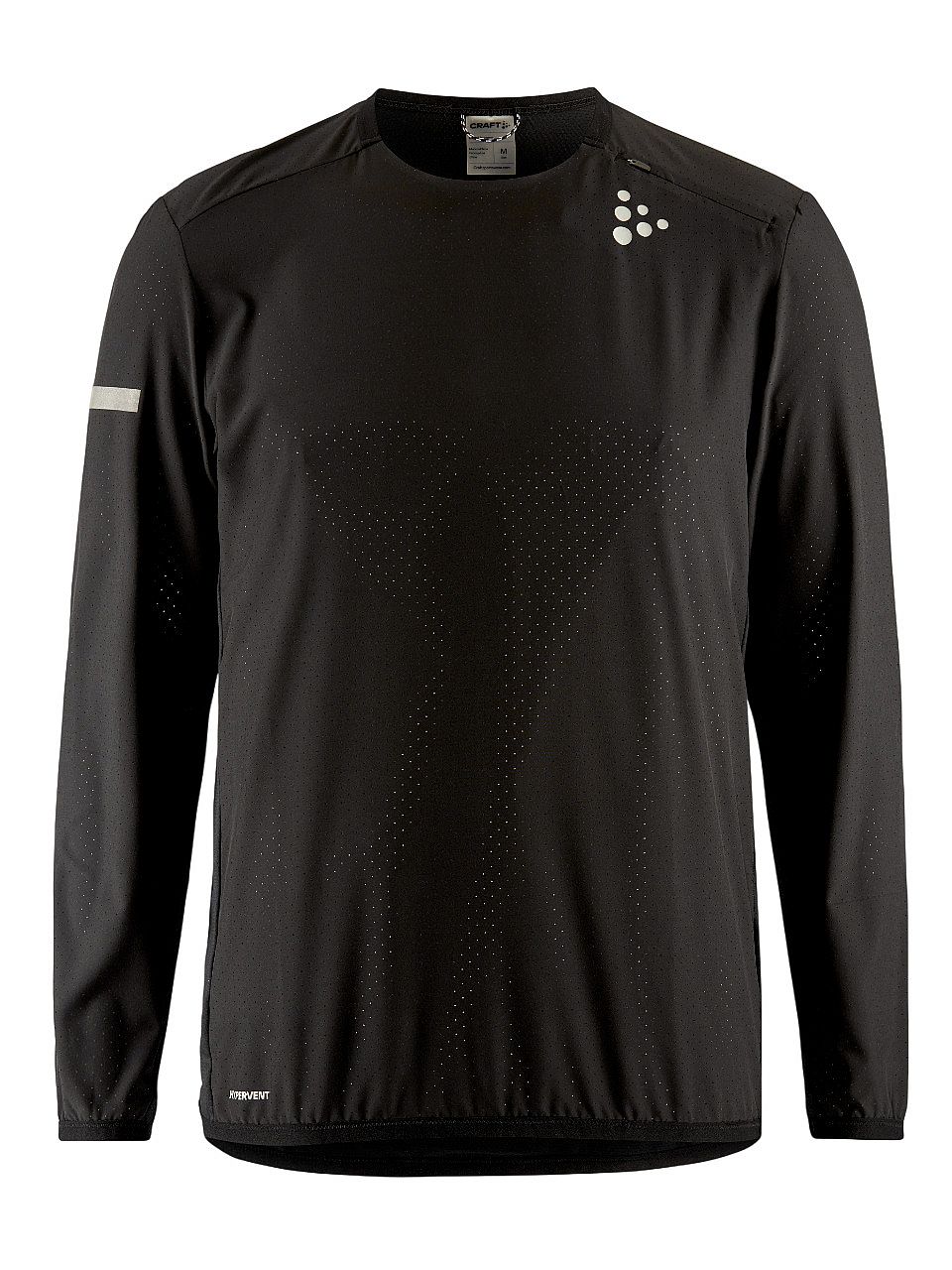 114683-Craft-PRO-Hypervent-Wind-lange-mouw-hardloopshirt-zwart-heren-afbeelding-1