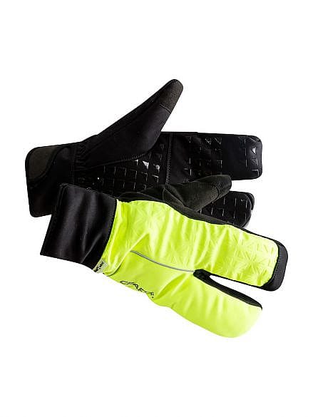 83600-Craft-Siberian-2.0-Split-finger-fietshandschoenen-zwartgeel-unisex-afbeelding-1