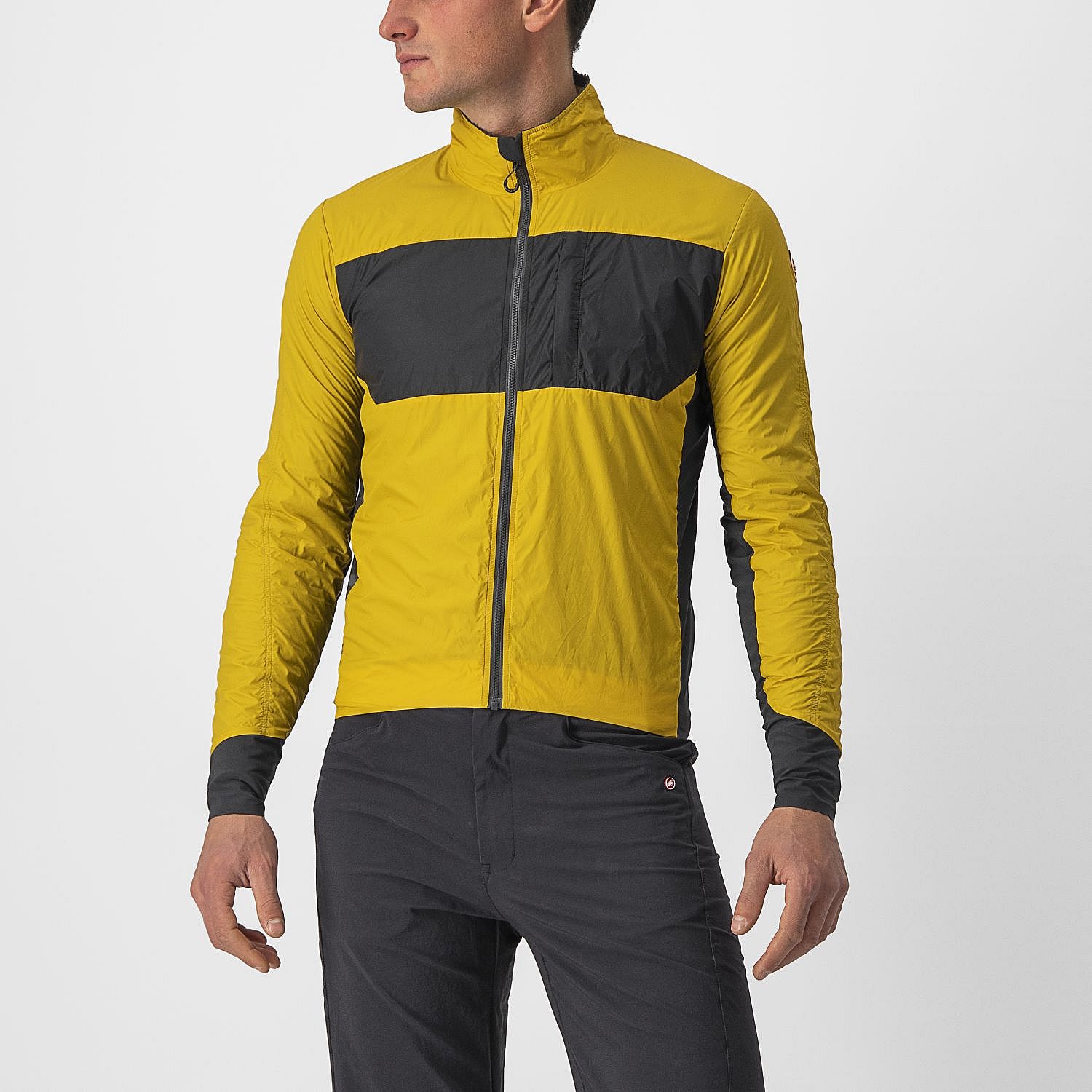 81995-Castelli-Unlimited-Puffy-fietsjack-lange-mouw-geel-heren-afbeelding-1