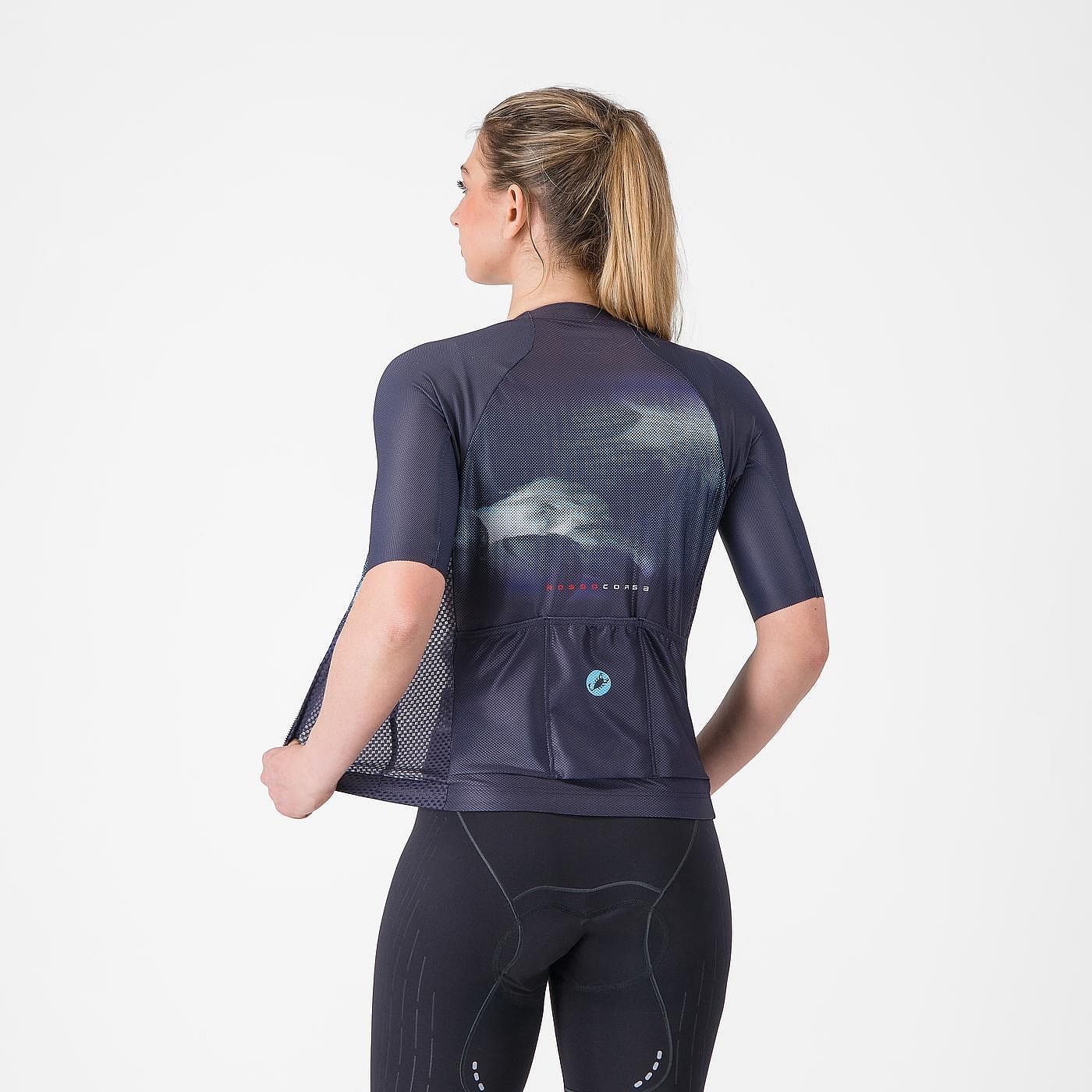 141052-Castelli-climbers-ac-w-jersey-belgian-blueneon-cobalt-silve-dames-afbeelding-2