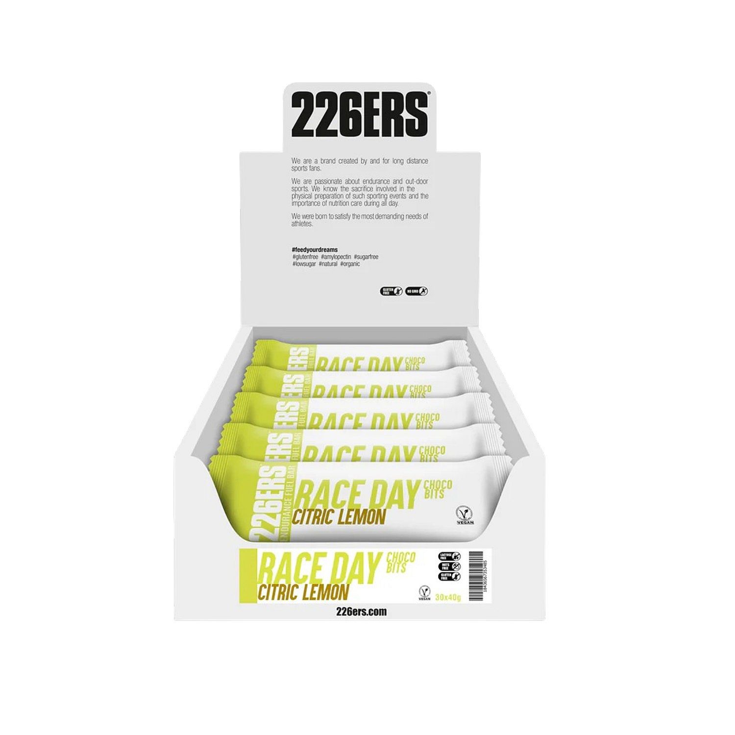 144058-226ers-Race-Day-Bar-Choco-Bits-30x40g-Lemon-afbeelding-1