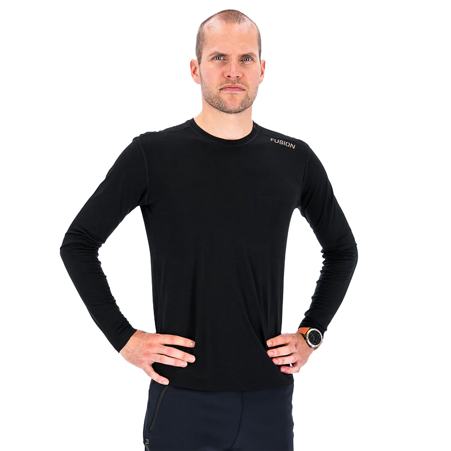95016-Fusion-Merino-150-LS-Shirt-zwart-heren-afbeelding-1