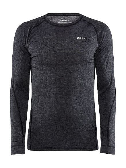 71657-Craft-Core-Wool-merino-lange-mouw-ondershirt-zwart-heren-afbeelding-1
