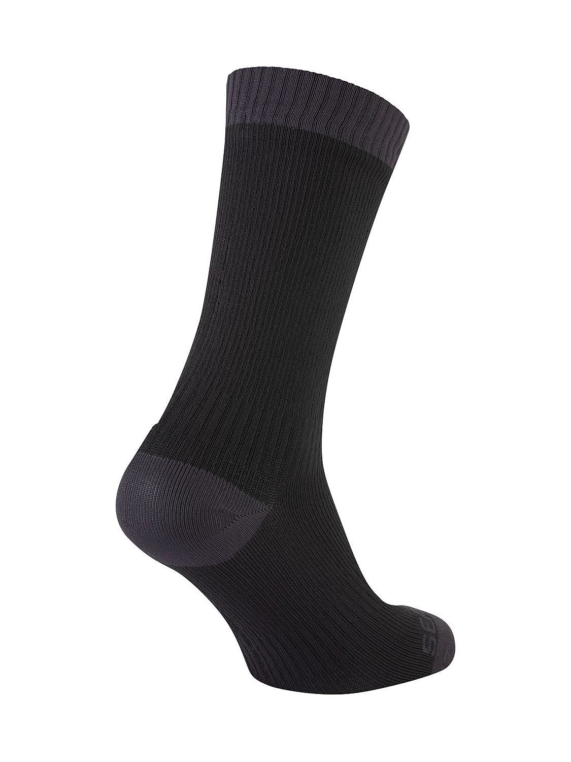 103988-Sealskinz-Wiveton-waterproof-mid-length-fietssok-zwart-unisex-afbeelding-1