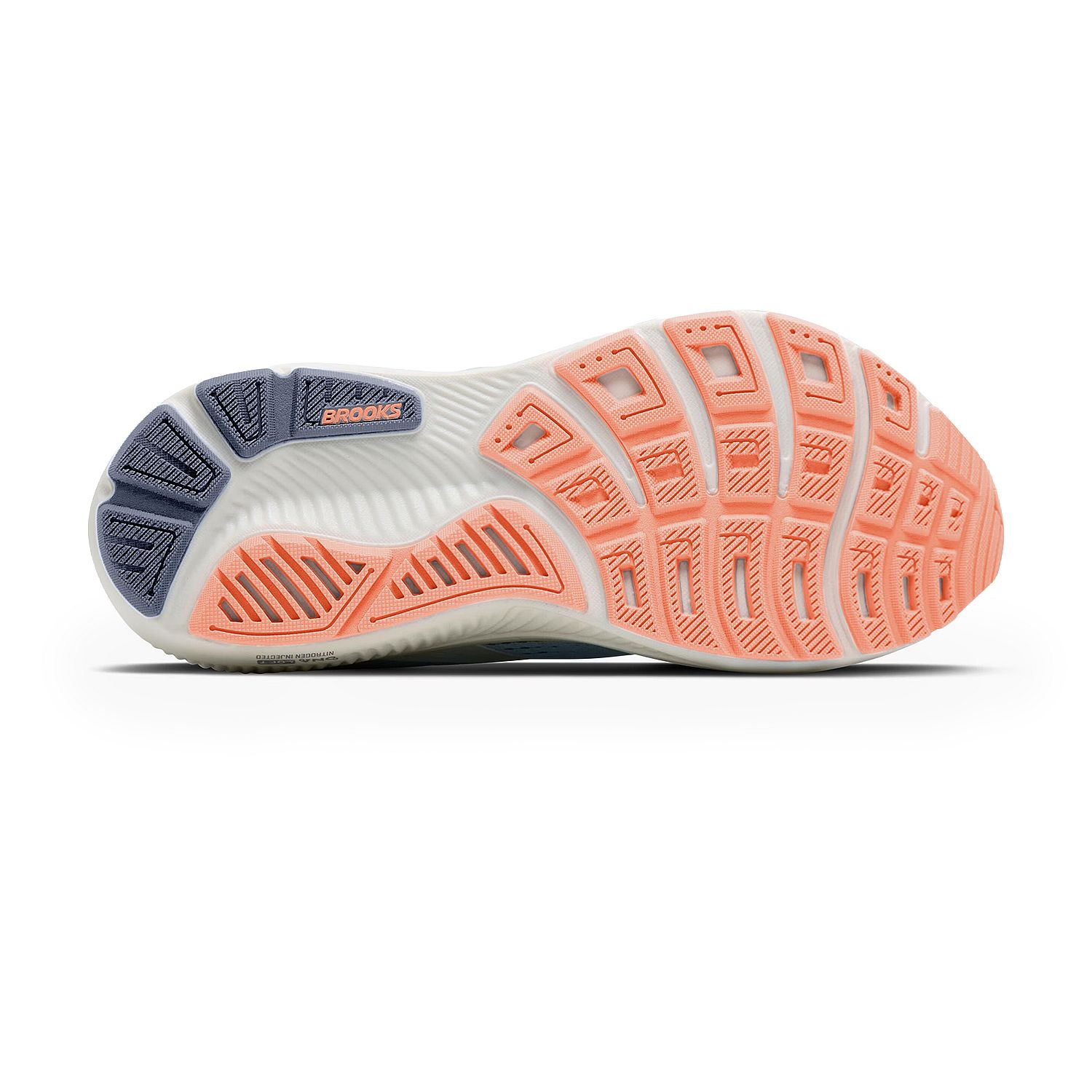 145229-Brooks-Ghost-18-hardloopschoenen-Star-WhiteCyber-PeachGrey-dames-afbeelding-6