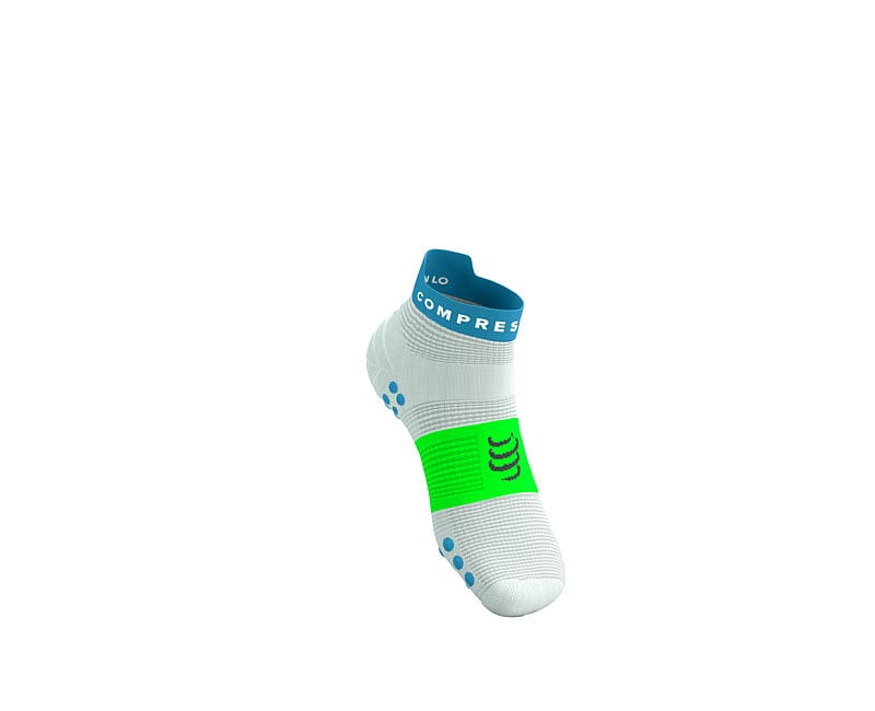140254-Compressport-Pro-racing-v4.0-low-hardloopsokken-witgroen-afbeelding-2