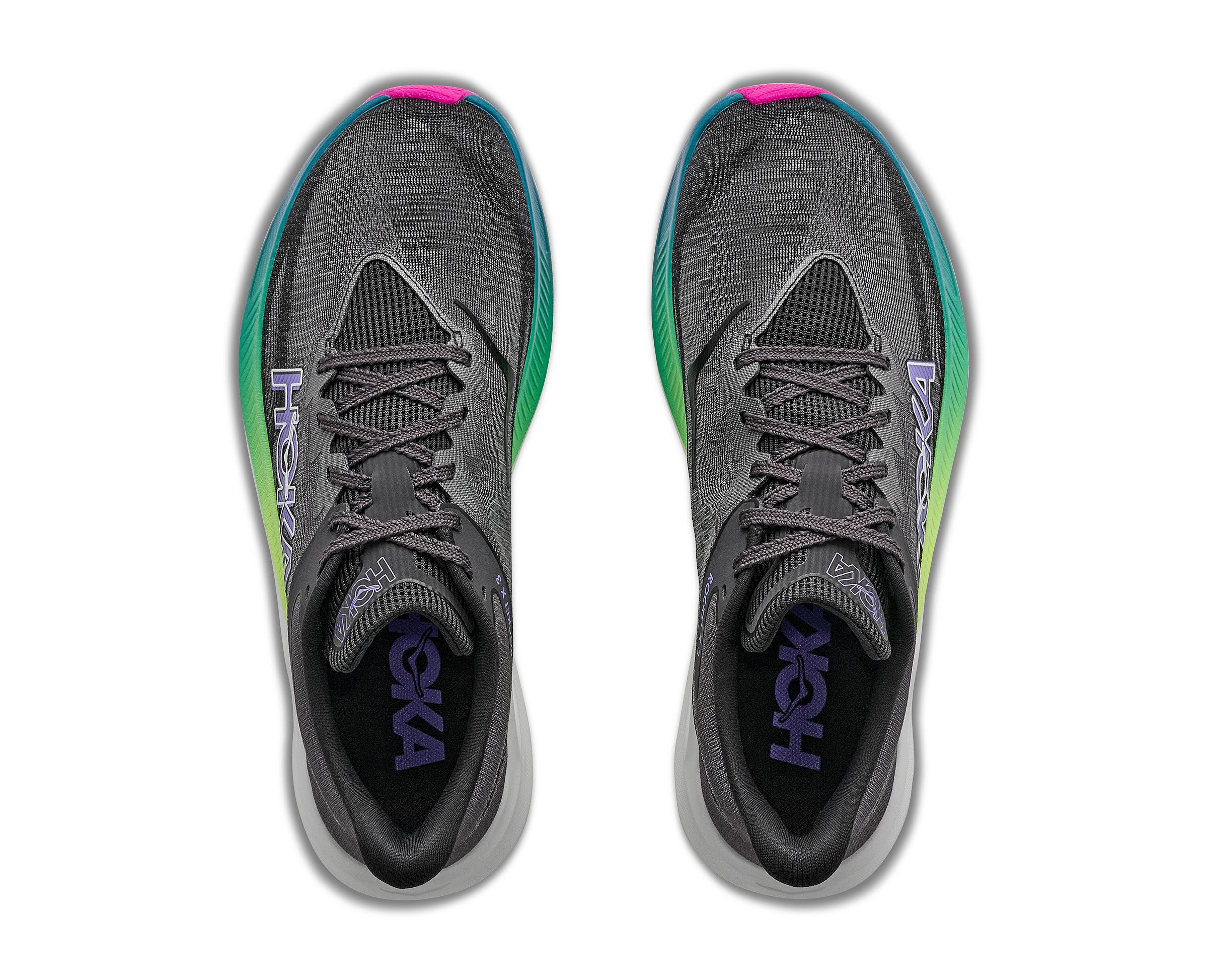 144782-Hoka-Rocket-X-3-hardloopschoenen-blackneon-nebula-unisex-afbeelding-2