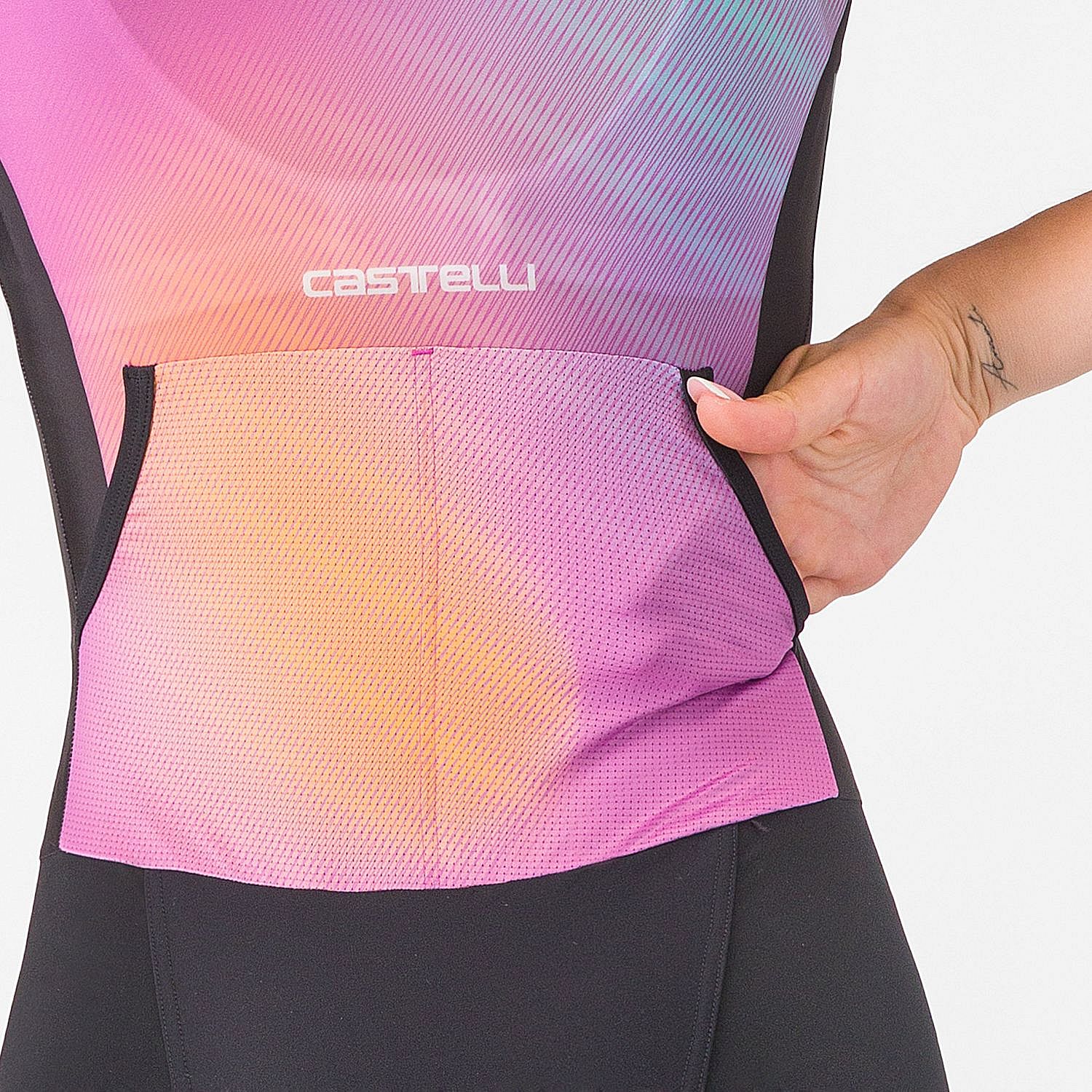 109270-Castelli-PR-2-speed-suit-korte-mouwen-zwart-roze-dames-afbeelding-5