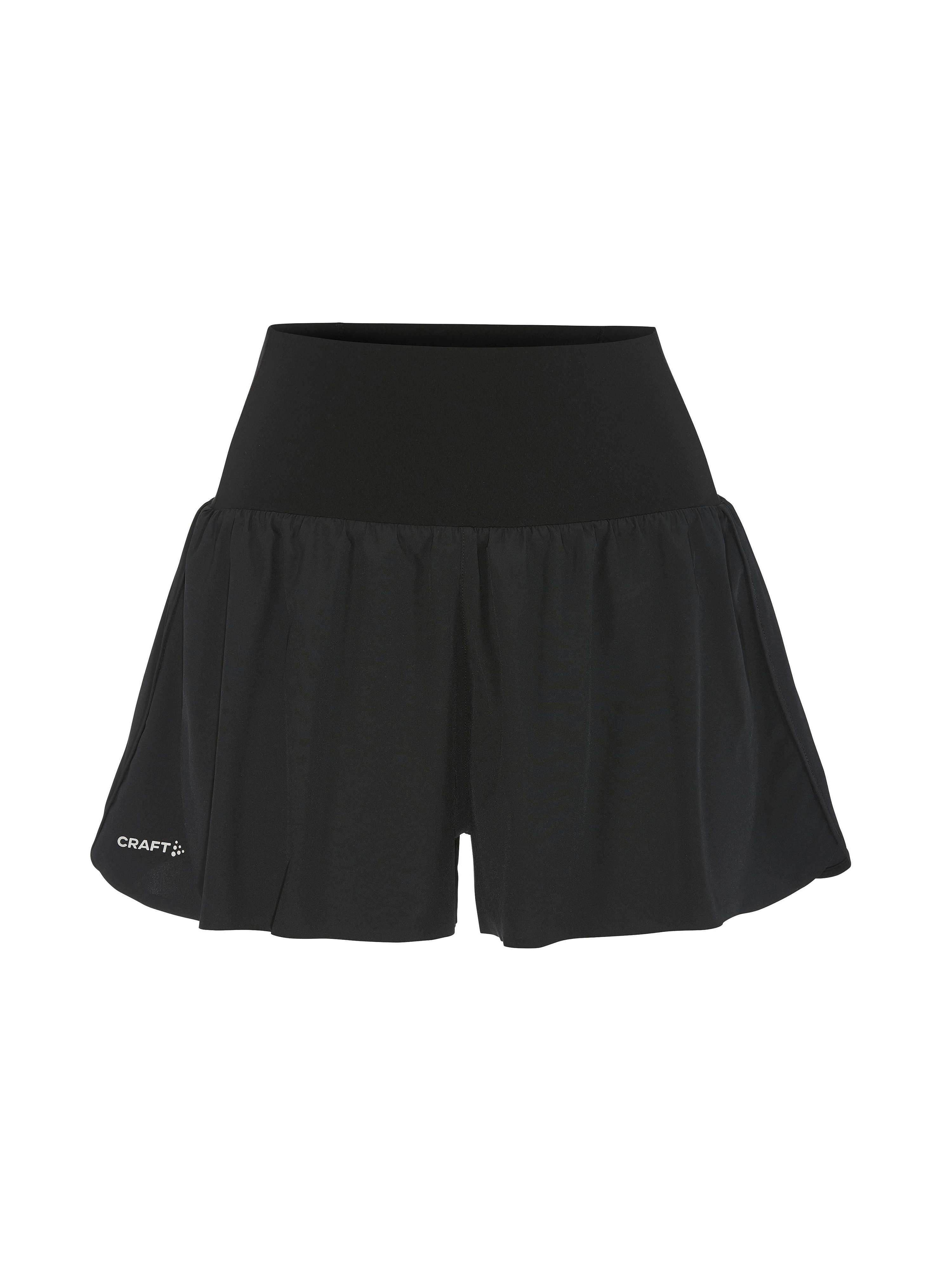 142698-Craft-hypervent-wide-hardloopbroek-kort-dames-black-afbeelding-1