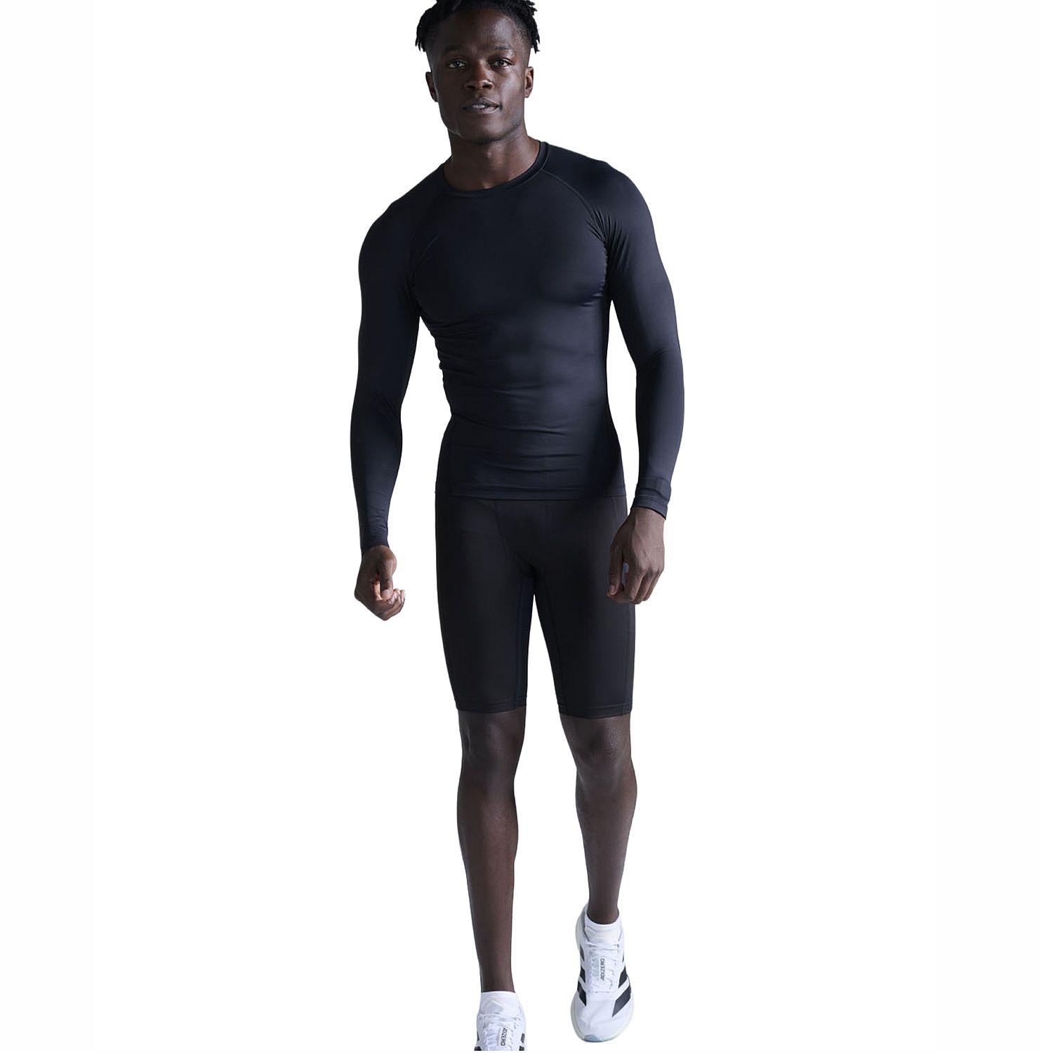 141783-2XU-Core-compression-hardloopshirt-lange-mouw-Black-heren-afbeelding-2