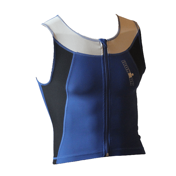 52933-Ironman-tritop-frontzip-mouwloos-Full-zip-blauwzwart-heren-afbeelding-1