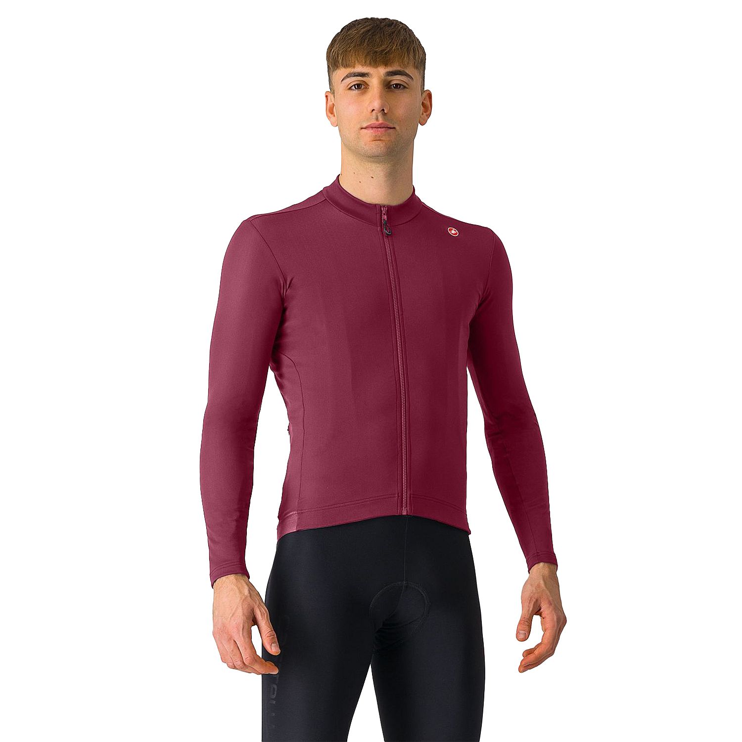 103540-Castelli-Espresso-thermal-jersey-lange-mouw-deep-bordeaux-heren-afbeelding-1