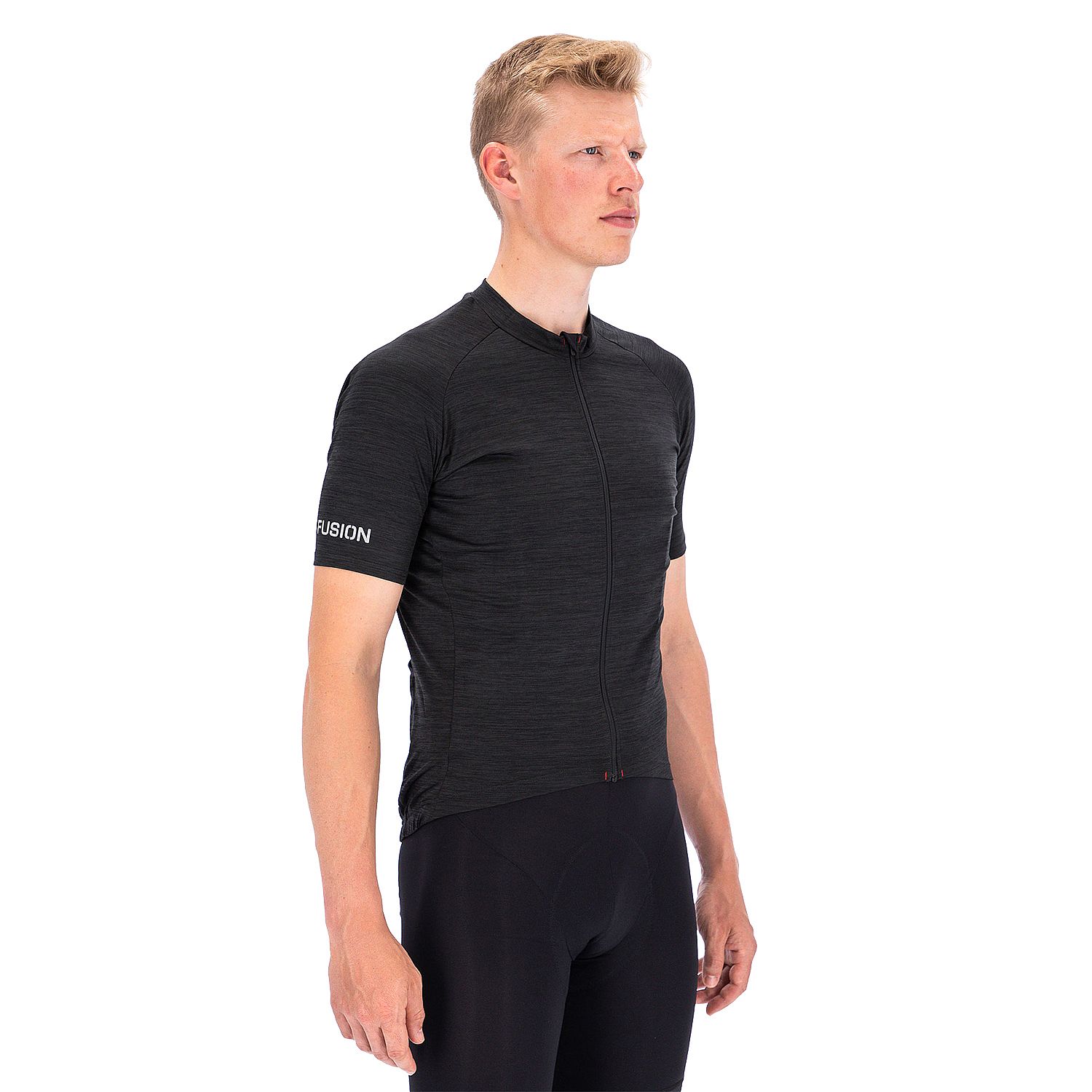 88554-Fusion-C3-Cycling-Jersey-zwart-Unisex-afbeelding-1
