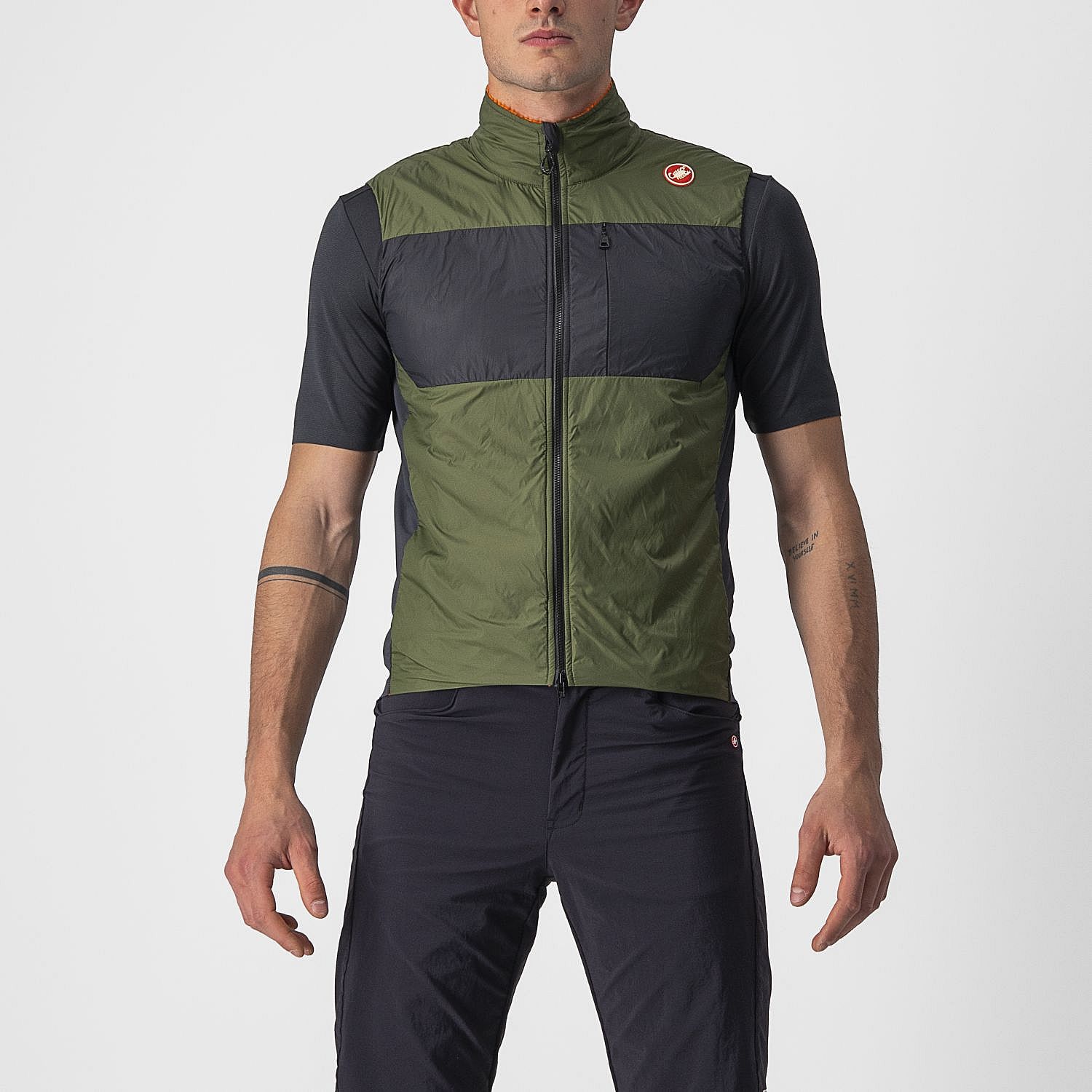 82018-Castelli-Unlimited-Puffy-fietsvest-mouwloos-groen-heren-afbeelding-1