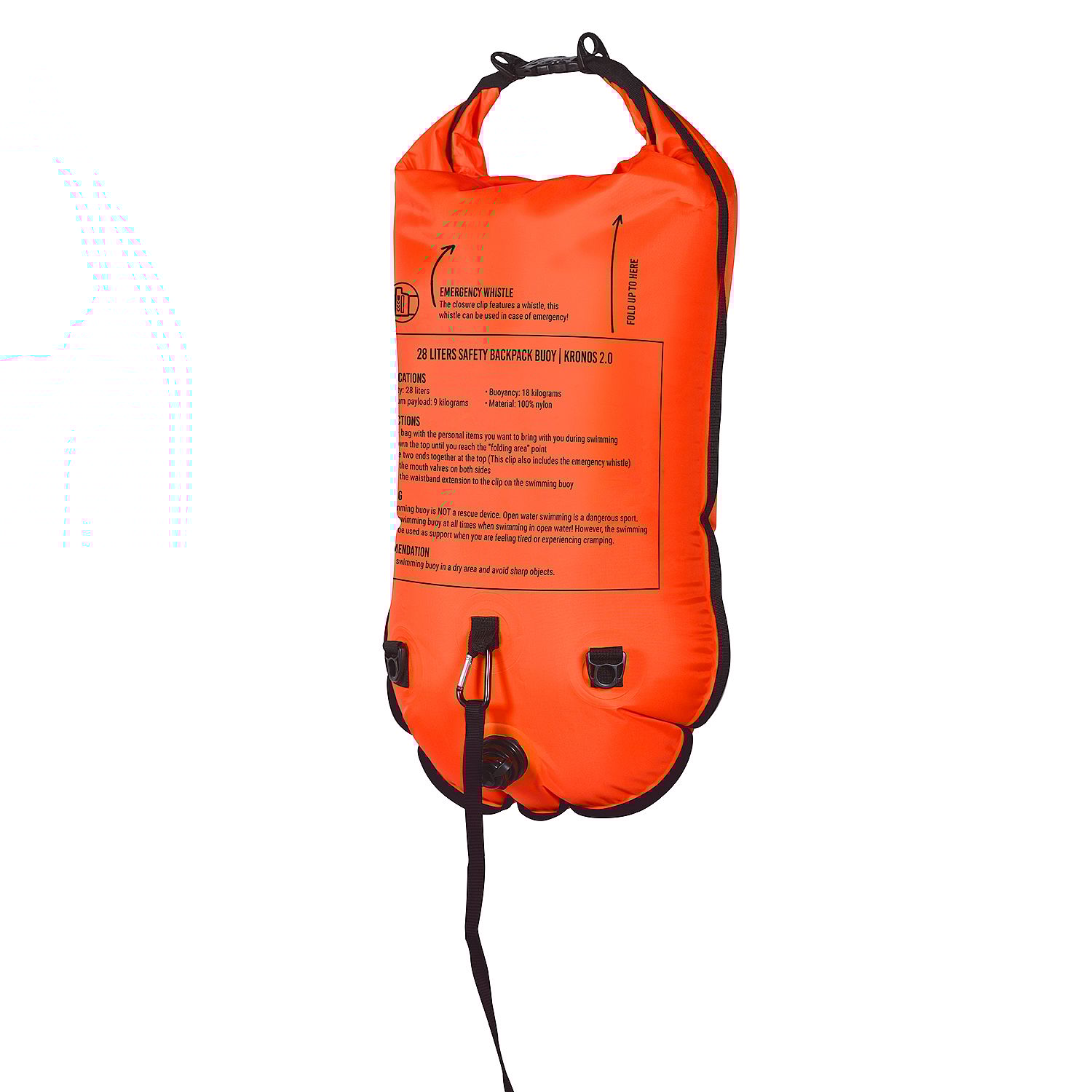 100008-BTTLNS-Kronos-2.0-rugtas-zwemboei-28-liter-oranje-afbeelding-8