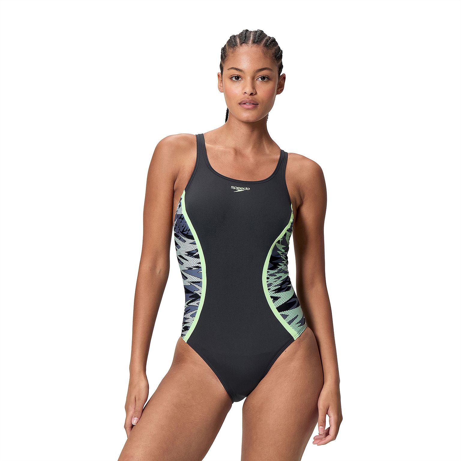 143534-Speedo-Hyperboom-Splice-Muscleb-badpak-zwartgroen-dames-afbeelding-2