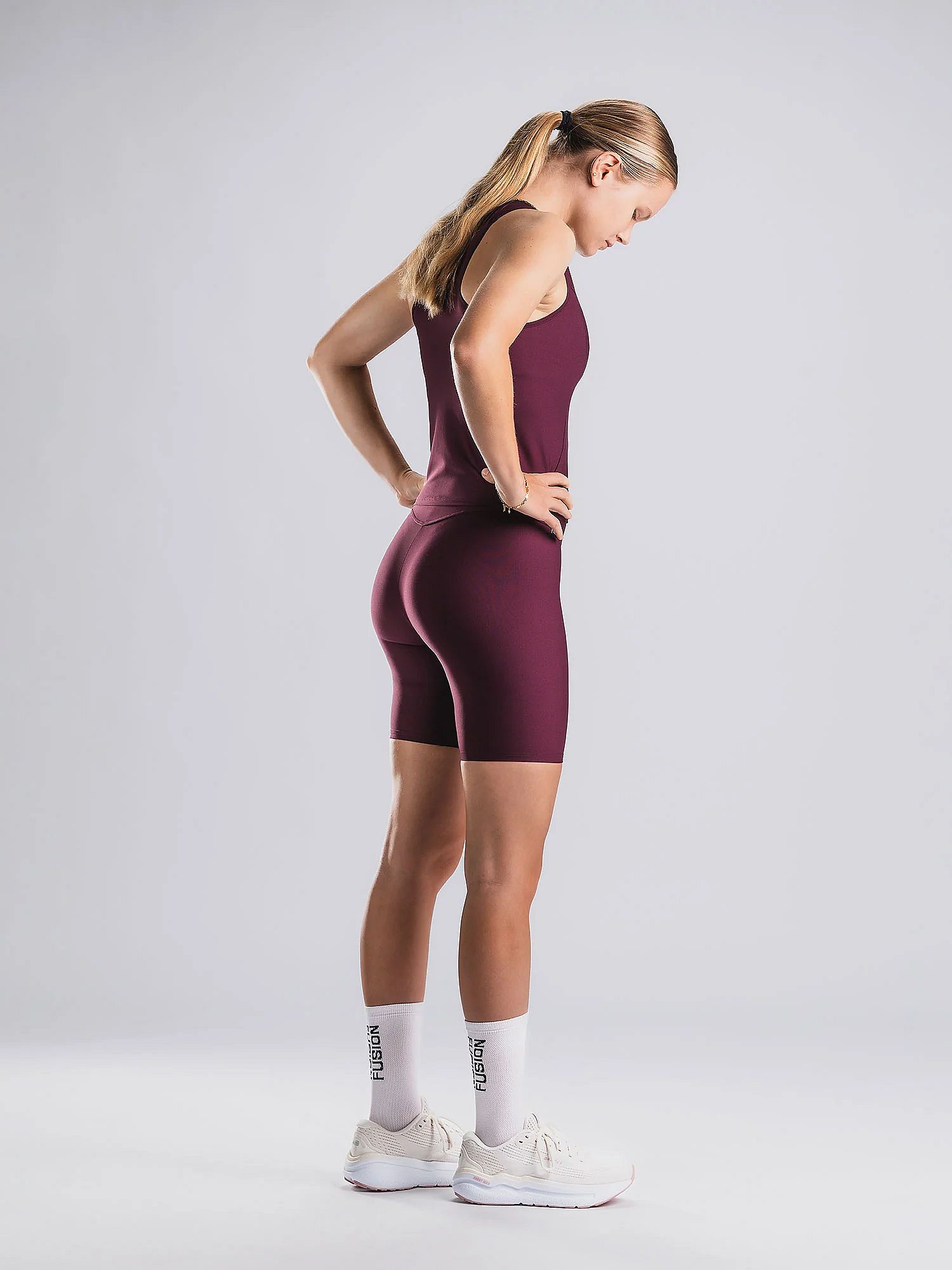 119840-Fusion-High-Rise-Short-Tights-bordeaux-dames-afbeelding-5