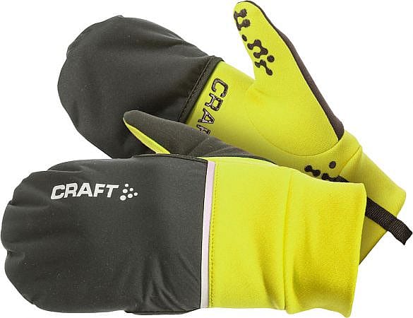 47744-Craft-Hybrid-weather-hardloophandschoen-geel-afbeelding-1