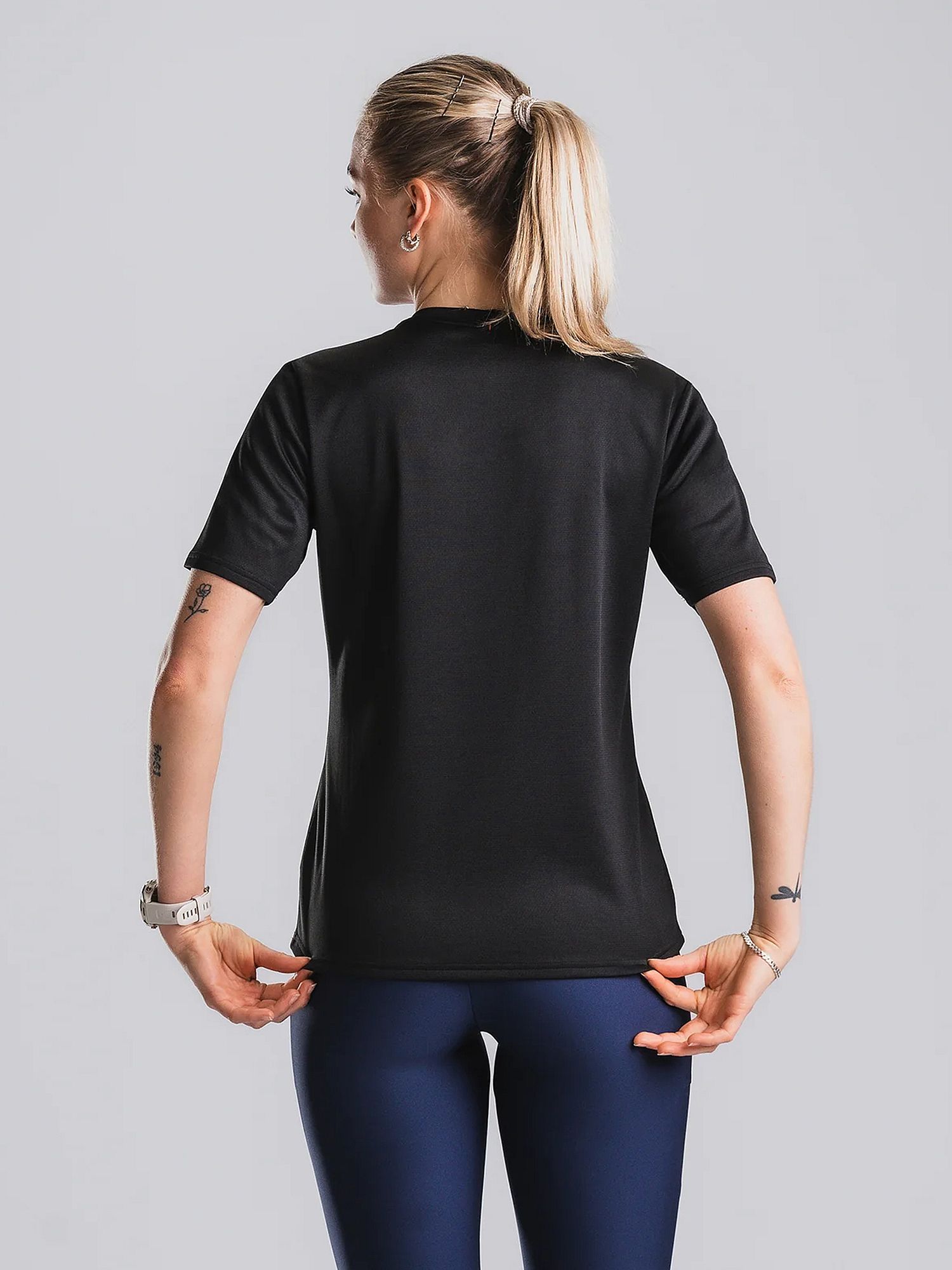 144527-Fusion-Tempo-Two-Run-T-shirt-dames-zwart-afbeelding-2