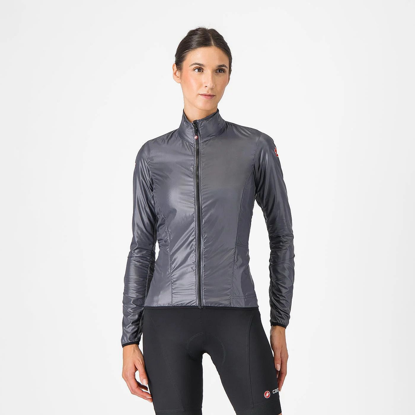 108011-Castelli-Aria-shell-fietsjack-lange-mouw-dark-grey-dames-afbeelding-1