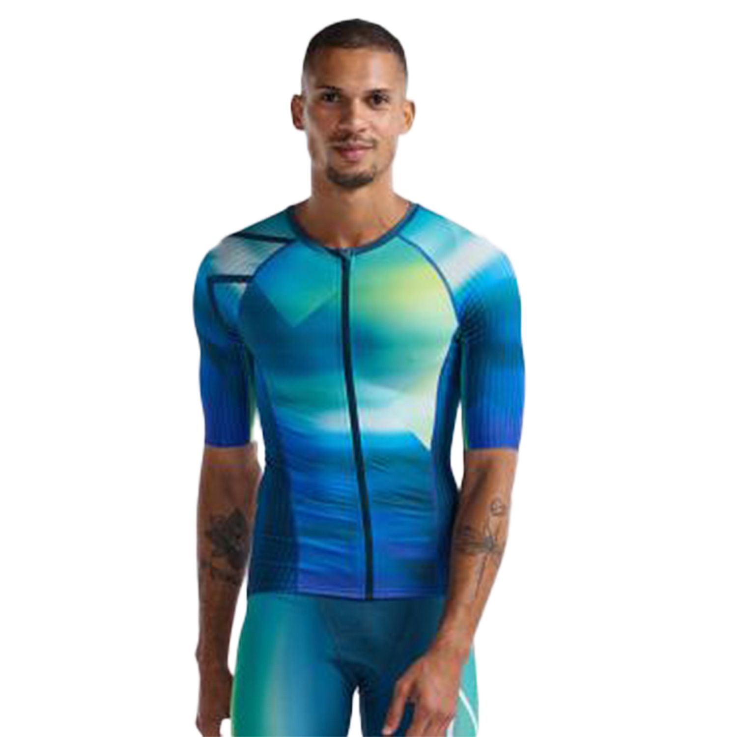 97895-2XU-Aero-tri-top-korte-mouw-blauw-heren-afbeelding-1