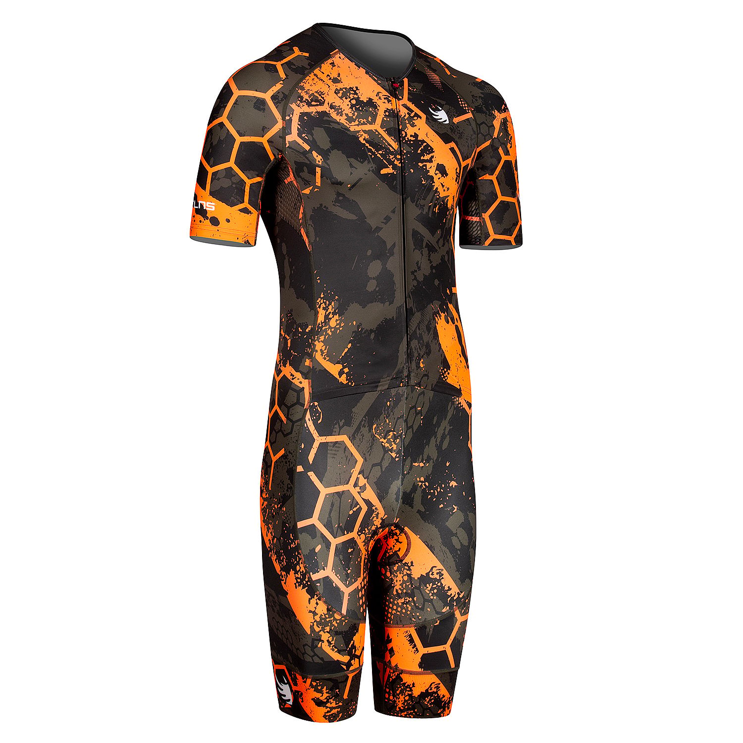 105572-BTTLNS-Typhon-2.0-HEXA-trisuit-korte-mouw-Artillery-GreenViolent-Orange-heren-afbeelding-1