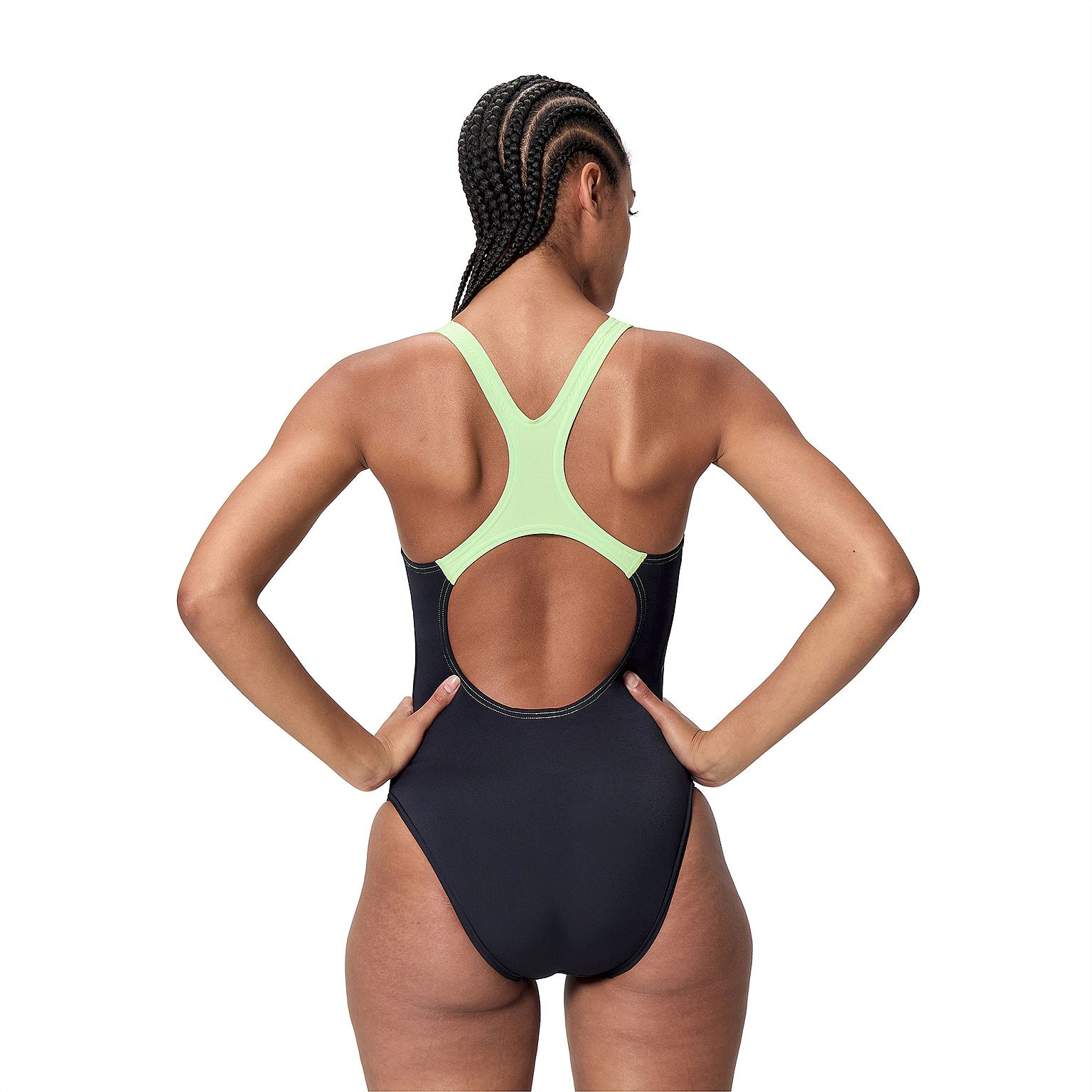 143519-Speedo-Medley-Logo-Medalist-badpak-zwartgroen-dames-afbeelding-5