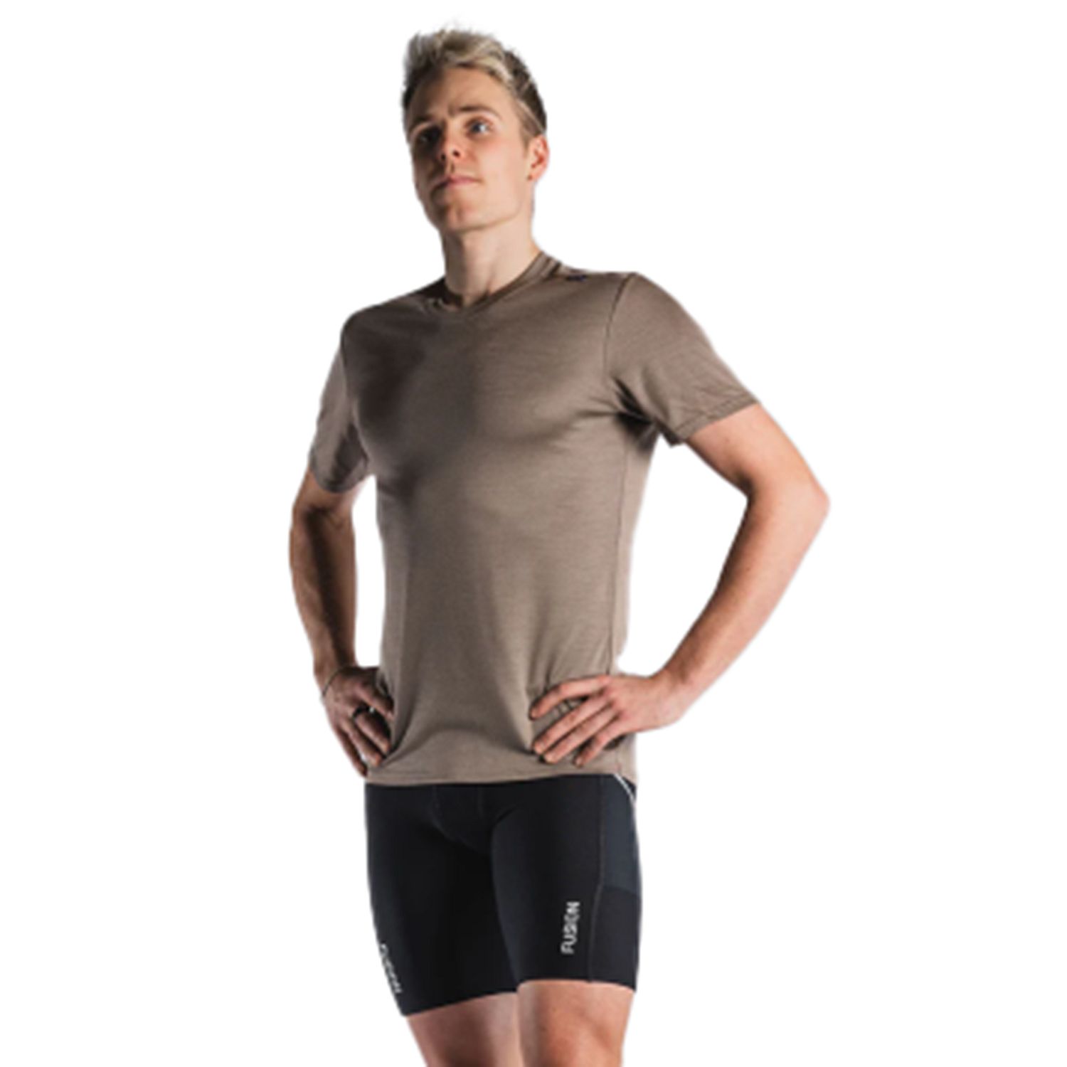 102327-Fusion-Technical-Merino-150-T-Shirt-beige-heren-afbeelding-1