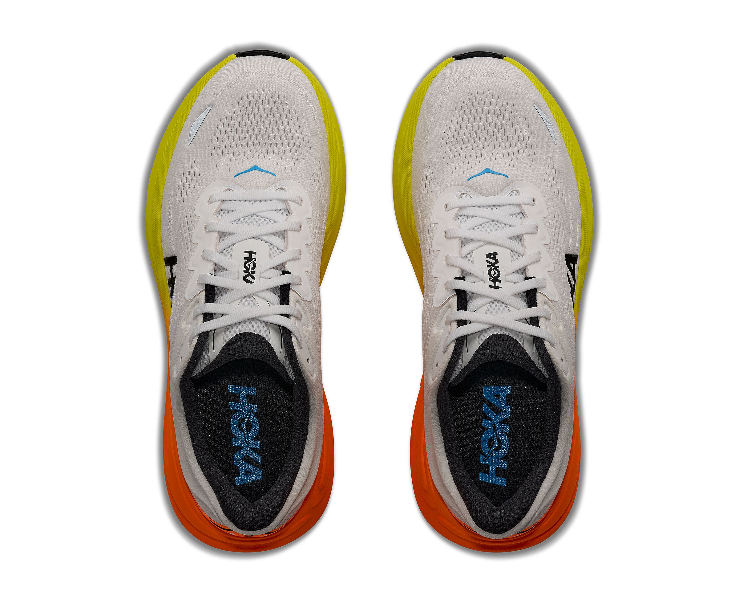 145645-Hoka-Bondi-9-wide-hardloopschoenen-whiteneon-tangerine-heren-afbeelding-2