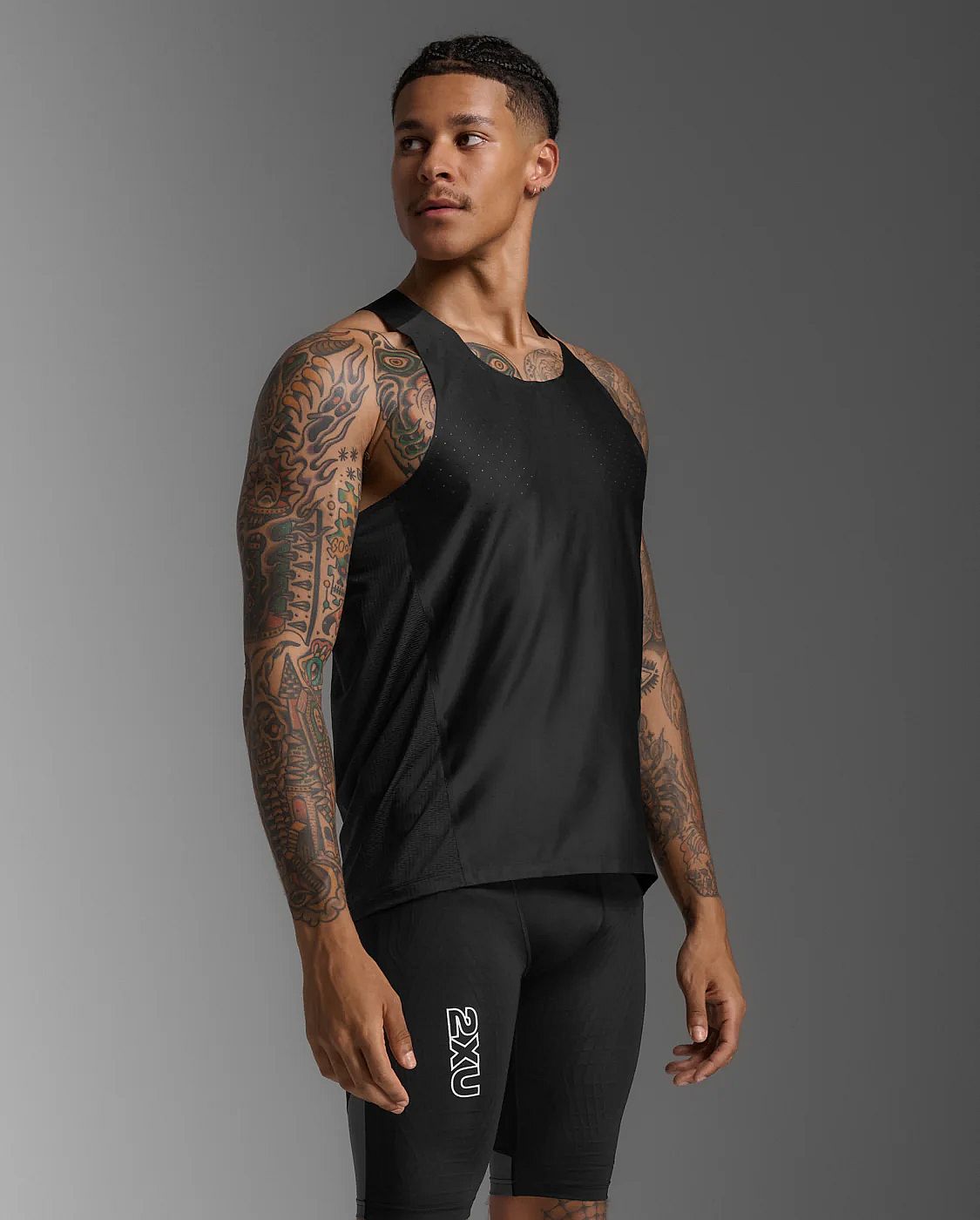 113504-2XU-Light-Speed-React-hardloopsinglet-Zwart-Reflecterend-Heren-afbeelding-3