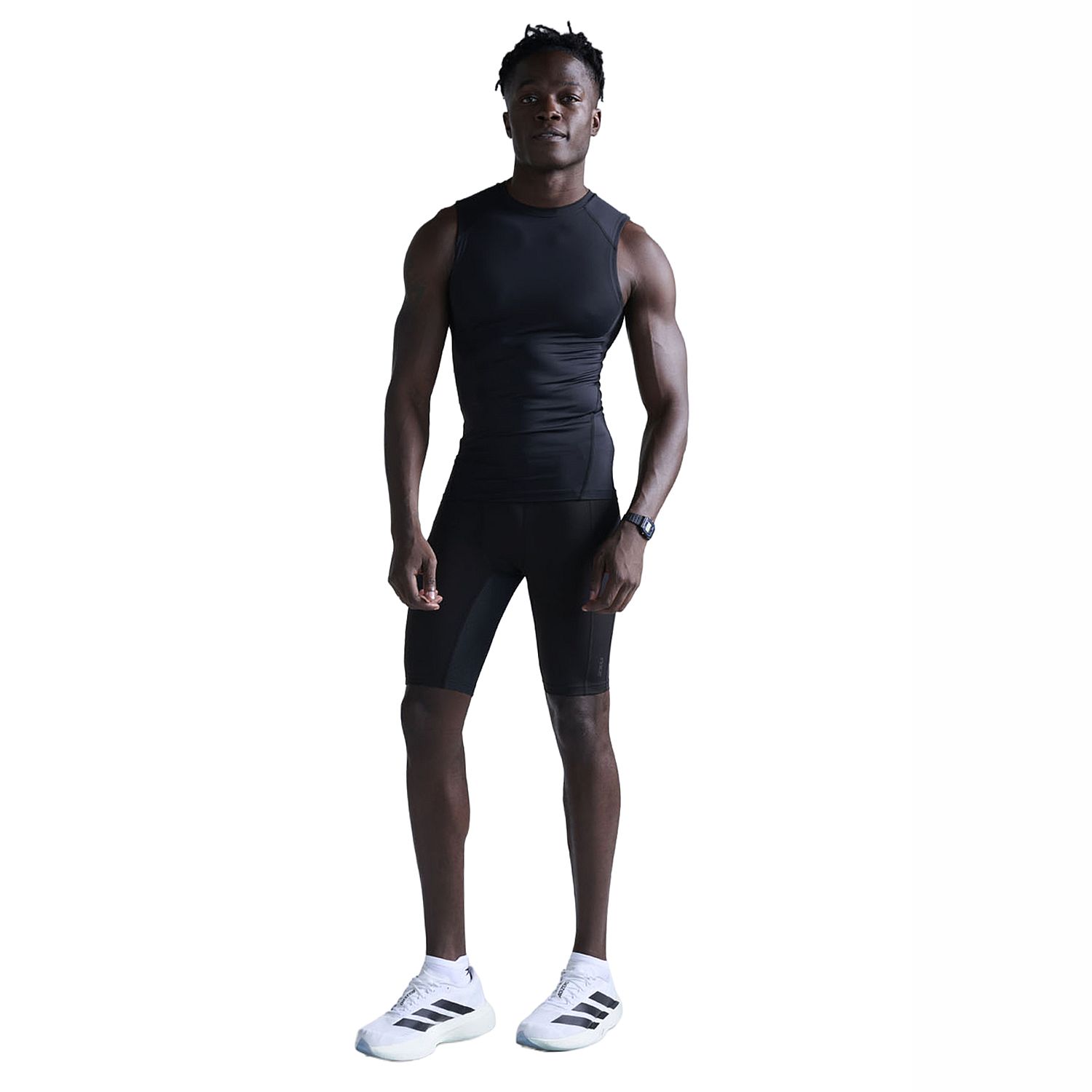 141831-2XU-Core-Compression-hardloopshirt-mouwloos-BlackSilver-heren-afbeelding-2