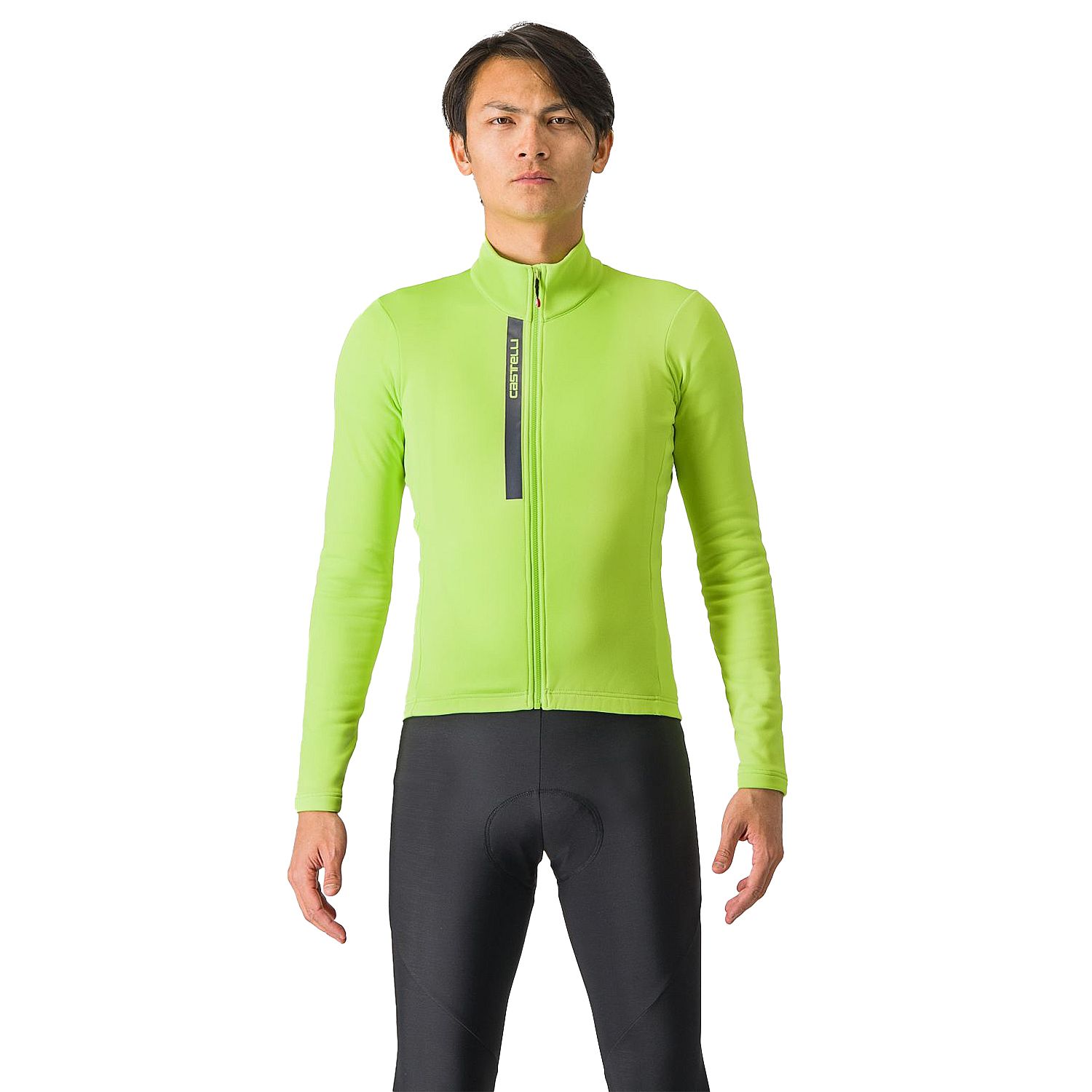 103184-Castelli-Entrata-Thermal-fietsshirt-lange-mouw-electric-limedark-gray-heren-afbeelding-1