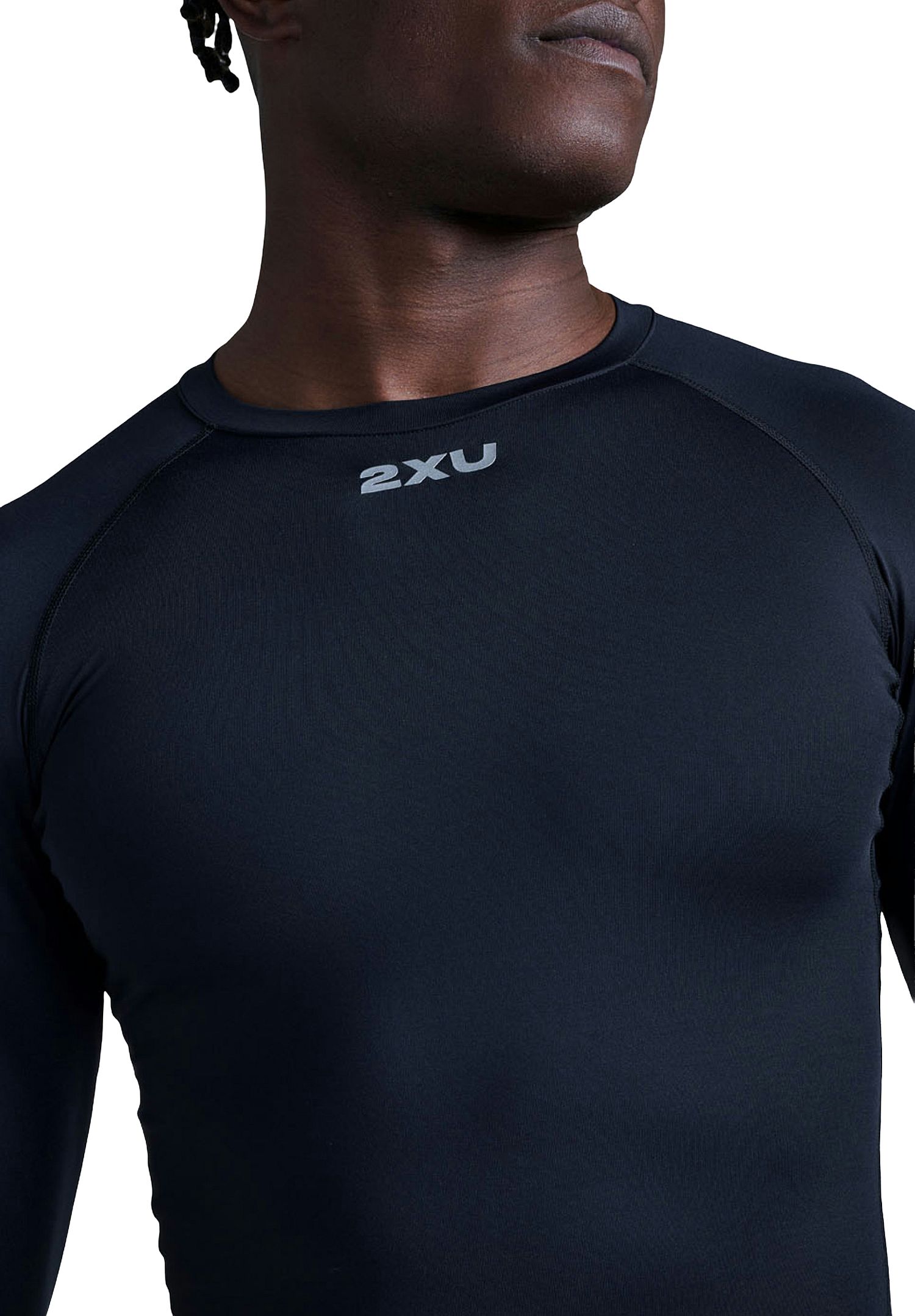 141791-2XU-Core-Compression-hardloopshirt-lange-mouw-BlackSilver-heren-afbeelding-7