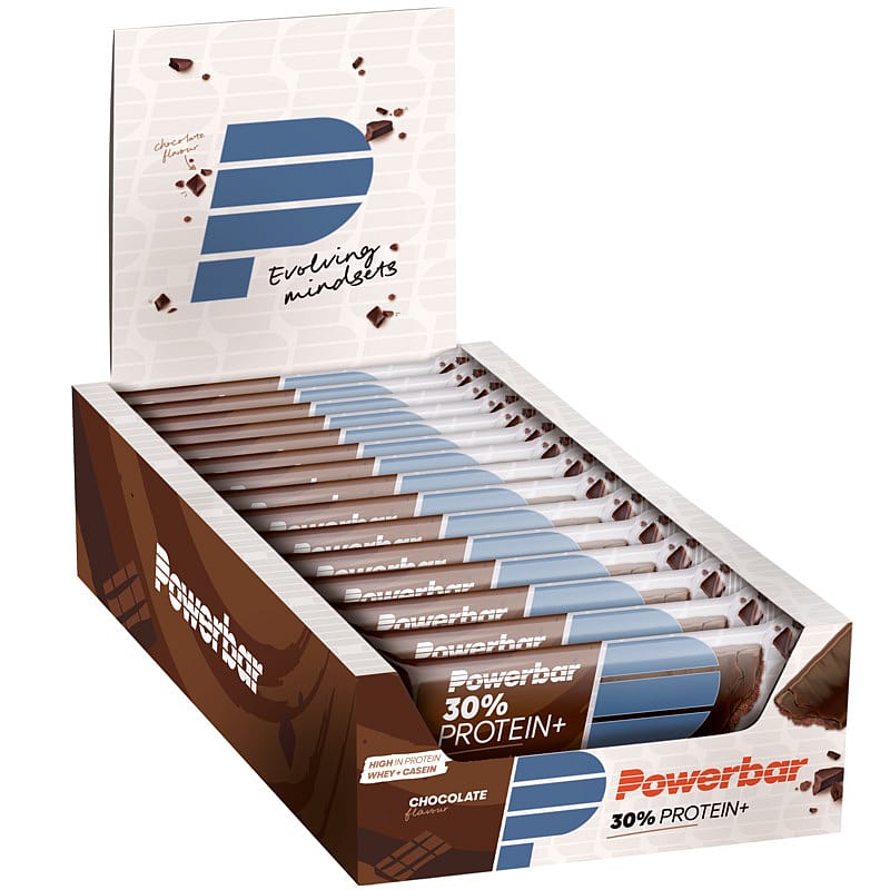 7996-Powerbar-Protein-plus-30-bar-chocolade-15-x-55-gram-afbeelding-1