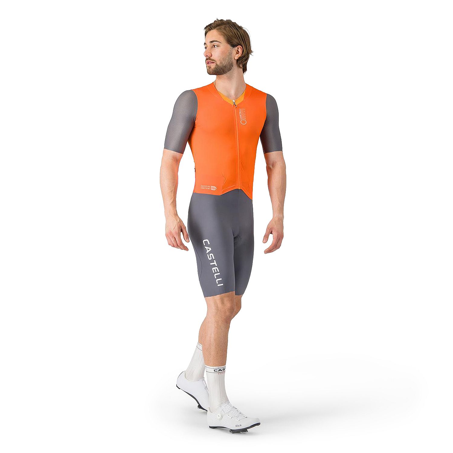140544-Castelli-saturday-morning-skinsuit-brilliant-orangevivd-oranges-heren-afbeelding-1