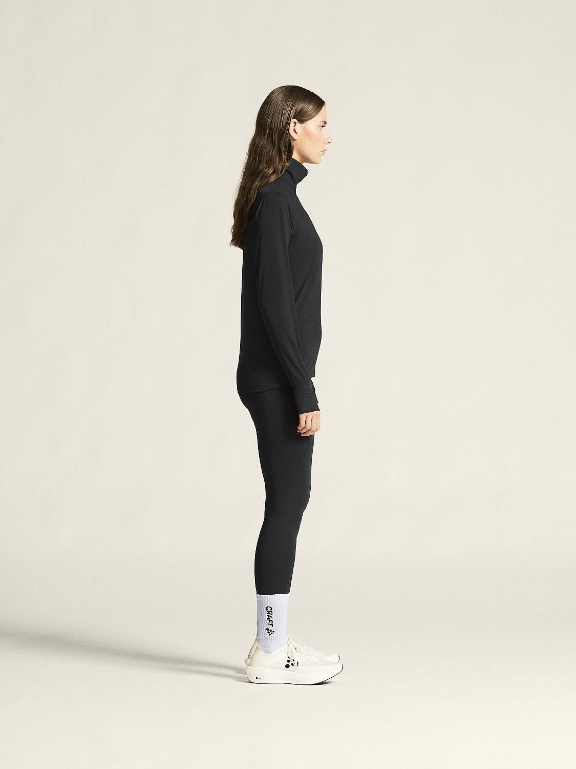 119378-Craft-Flow-Half-Zip-ondershirt-lange-mouw-zwart-dames-afbeelding-4