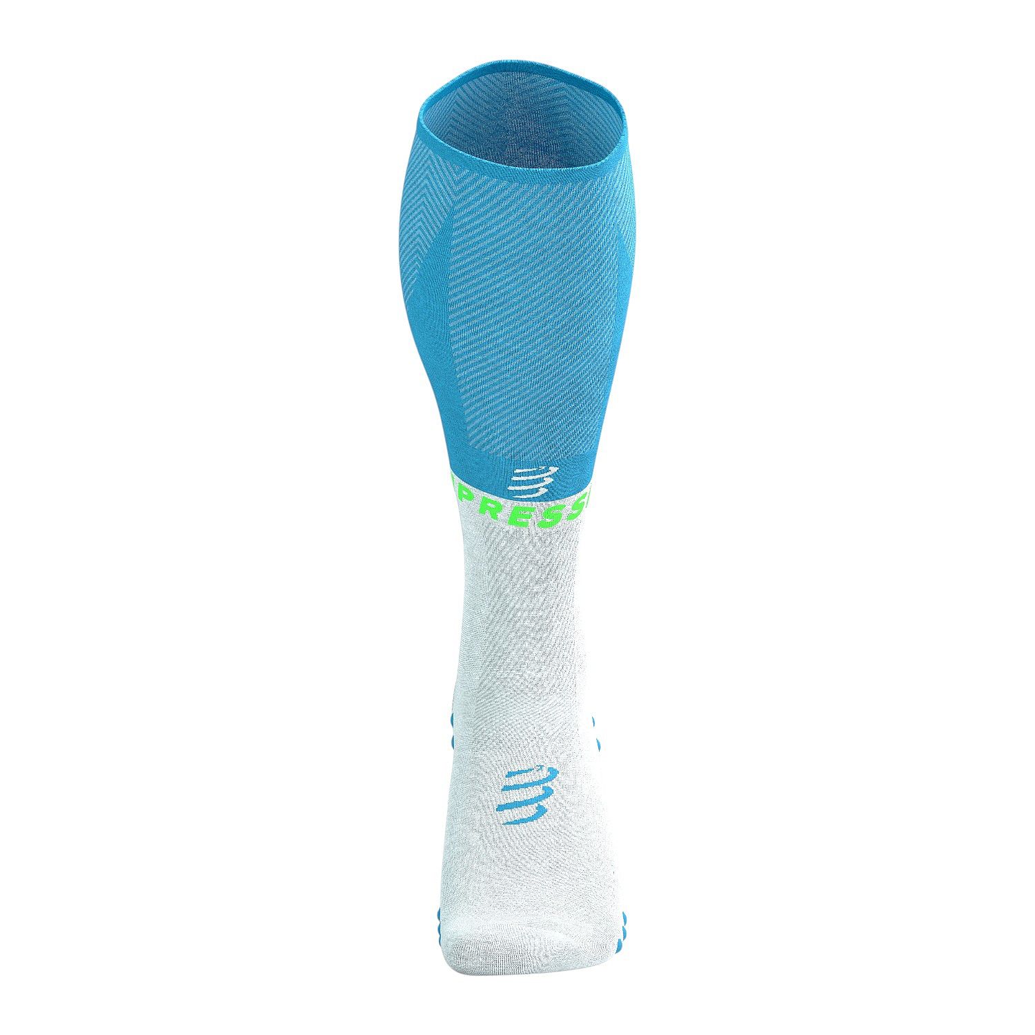 140270-Compressport-Full-Oxygen-hardloopsokken-blauwwit-afbeelding-2
