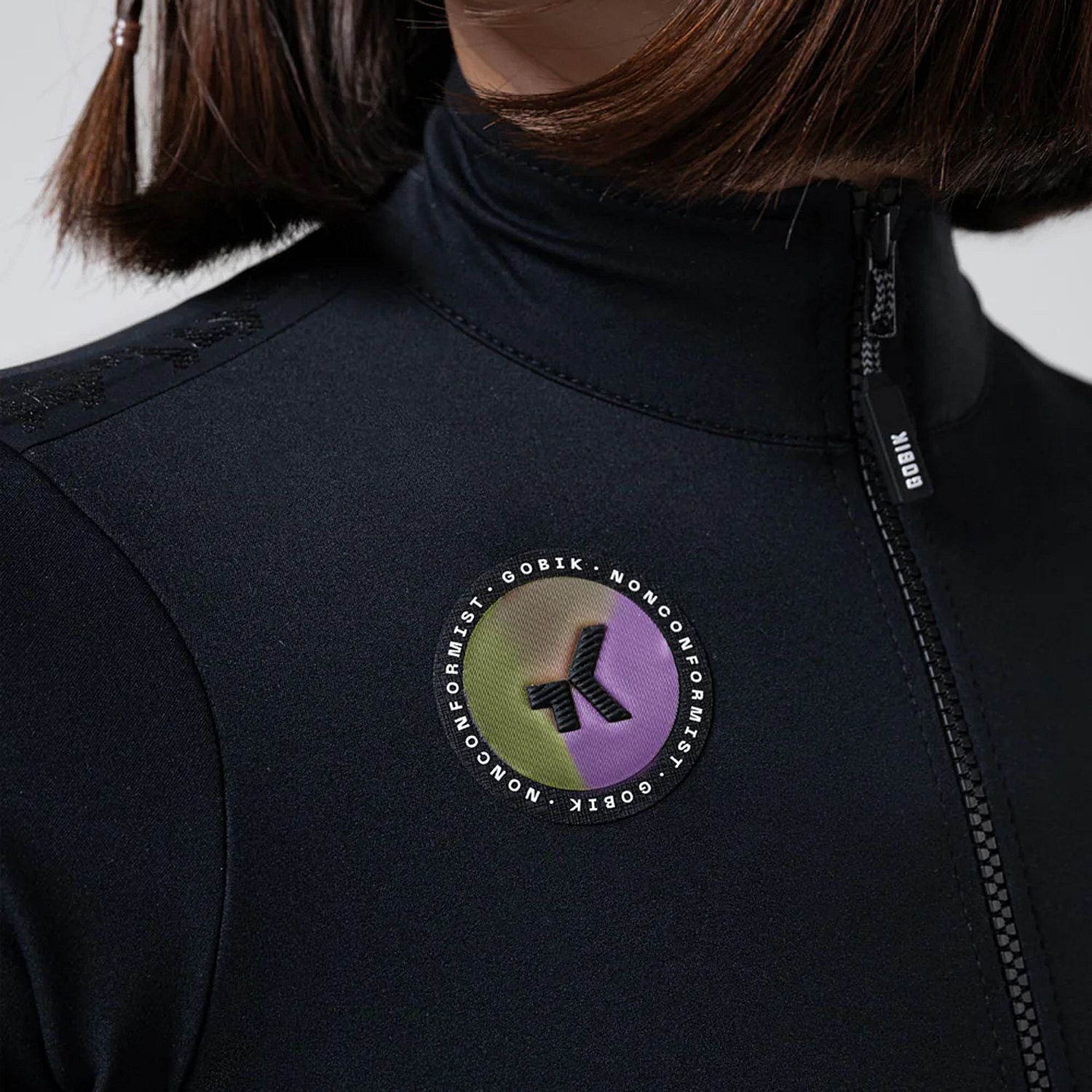 106001-Gobik-Envy-2.0-Jet-Black-fietsjas-korte-mouw-dames-afbeelding-4