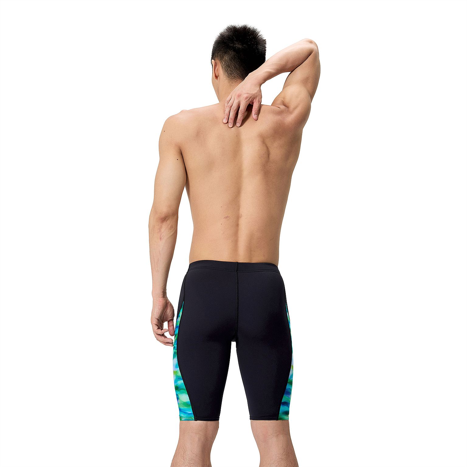 143557-Speedo-Spliced-Printed-jammer-zwartgroen-heren-afbeelding-5