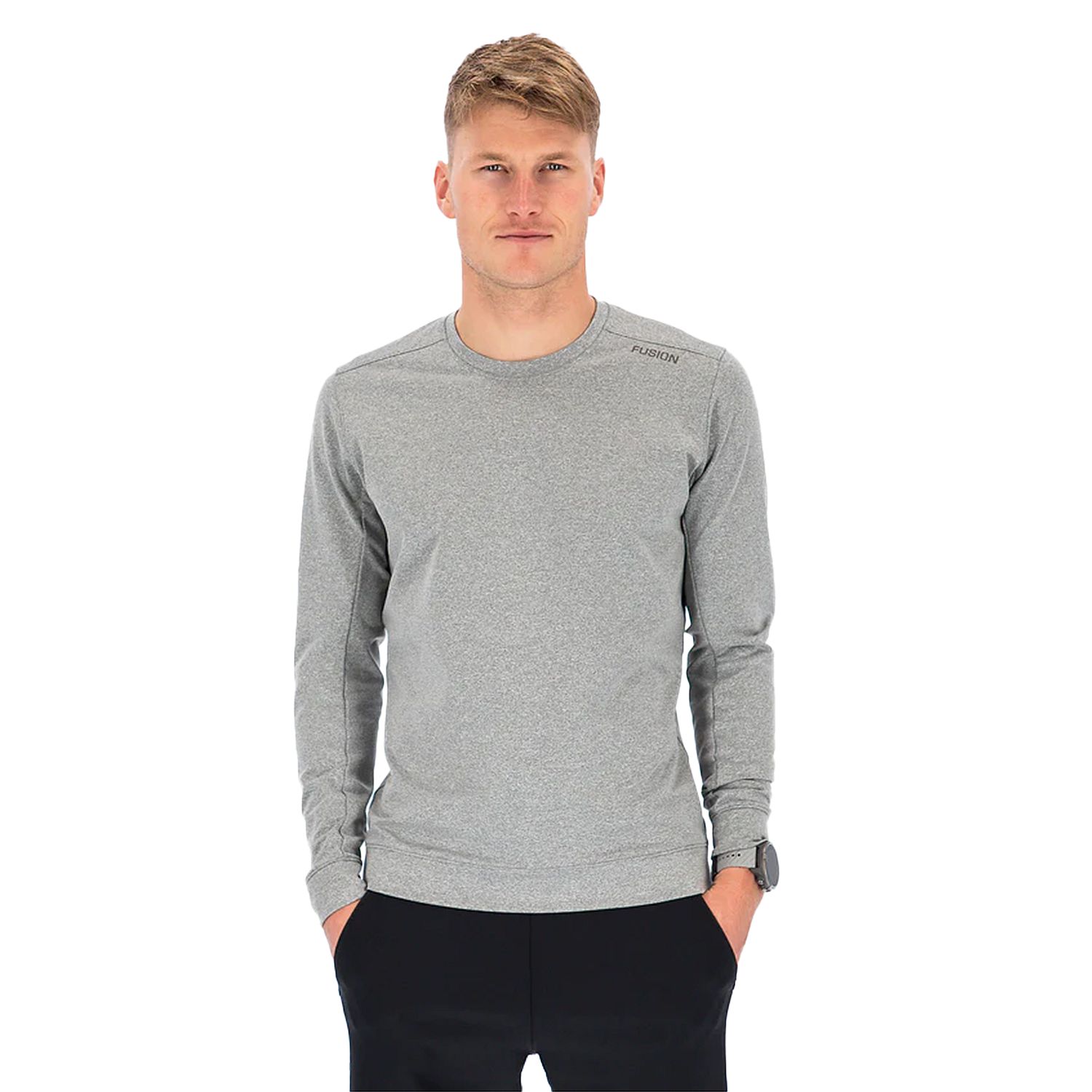 94743-Fusion-Recharge-Sweatshirt-grijs-Unisex-afbeelding-1
