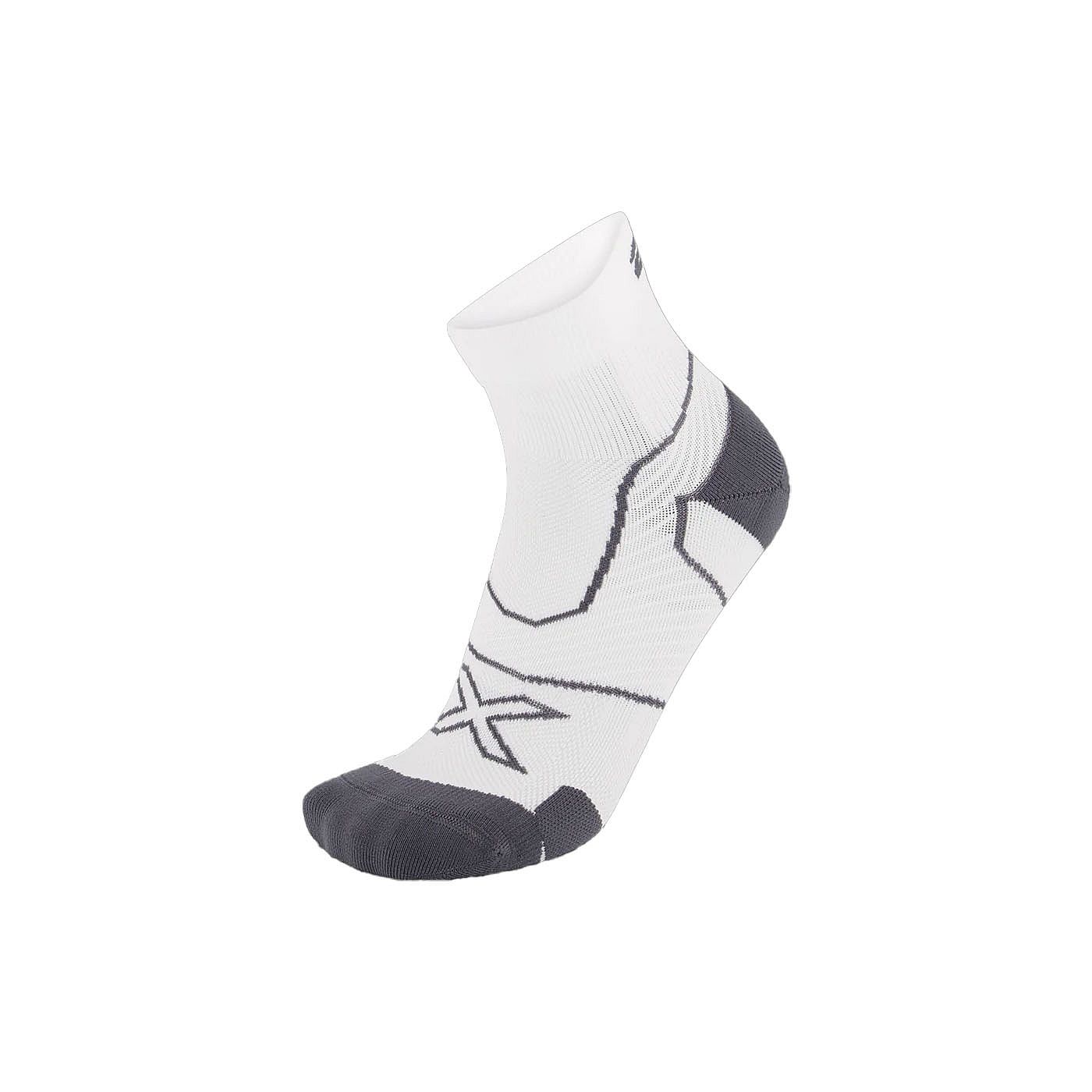 113850-2XU-Vectr-Cushion-14-Crew-hardloopsokken-WhiteGrey-unisex-afbeelding-1