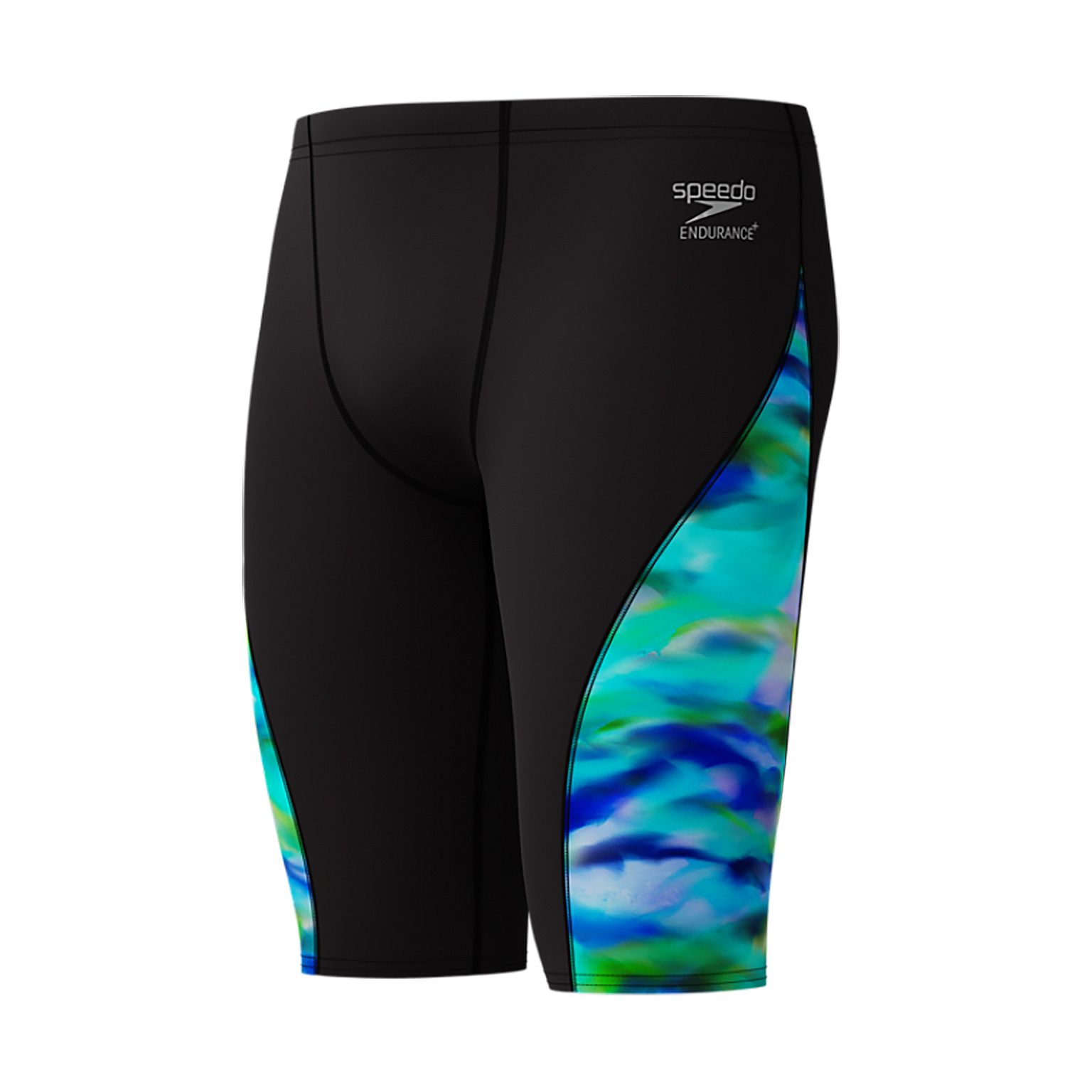 143557-Speedo-Spliced-Printed-jammer-zwartgroen-heren-afbeelding-1