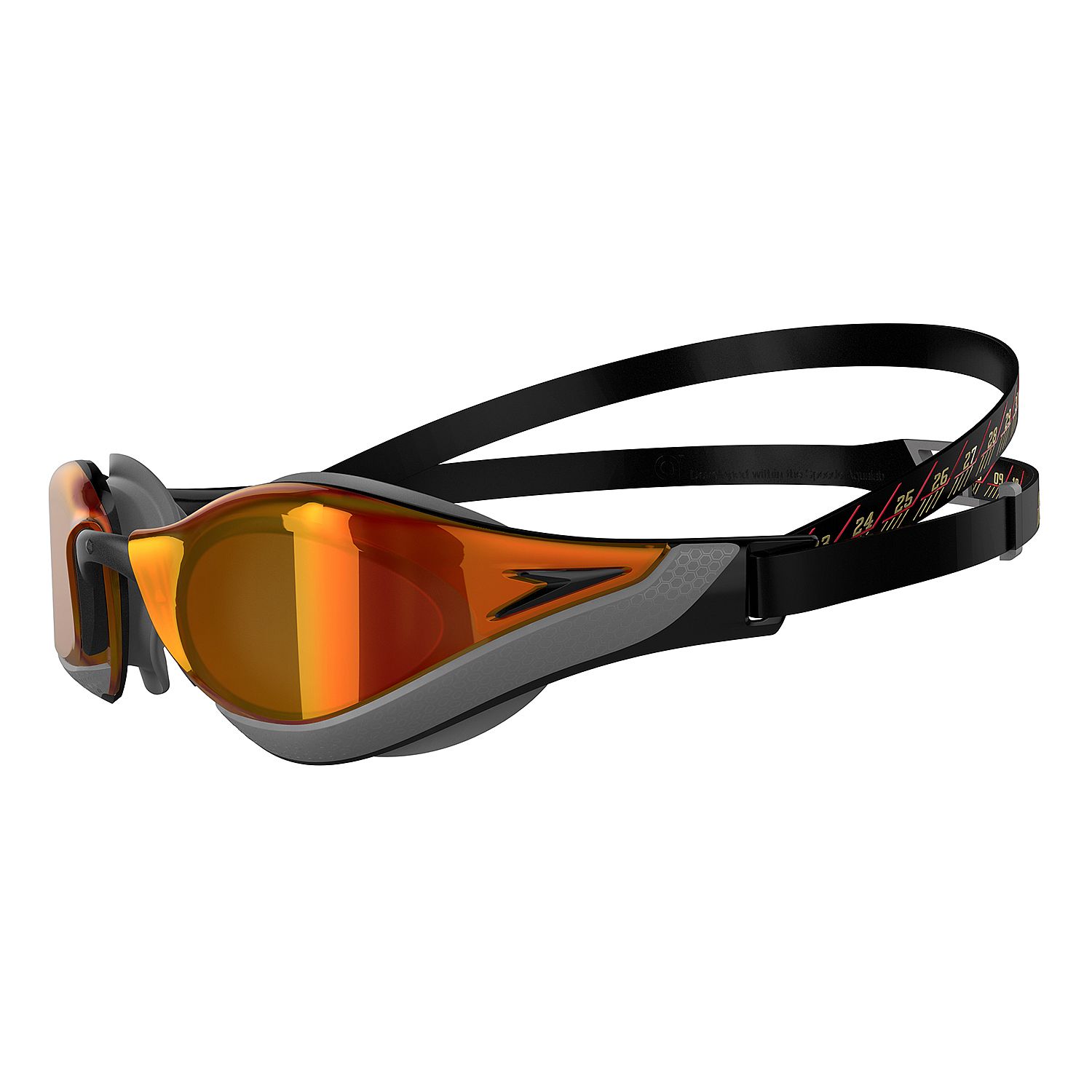 109286-Speedo-fastskin-pure-focus-mirror-zwembril-roodzwart-afbeelding-3